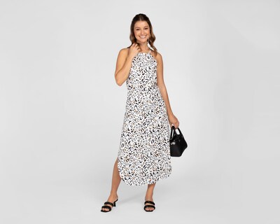 Foto 2 | Vestido Sahara Casual Cuello Halter Animal Print
