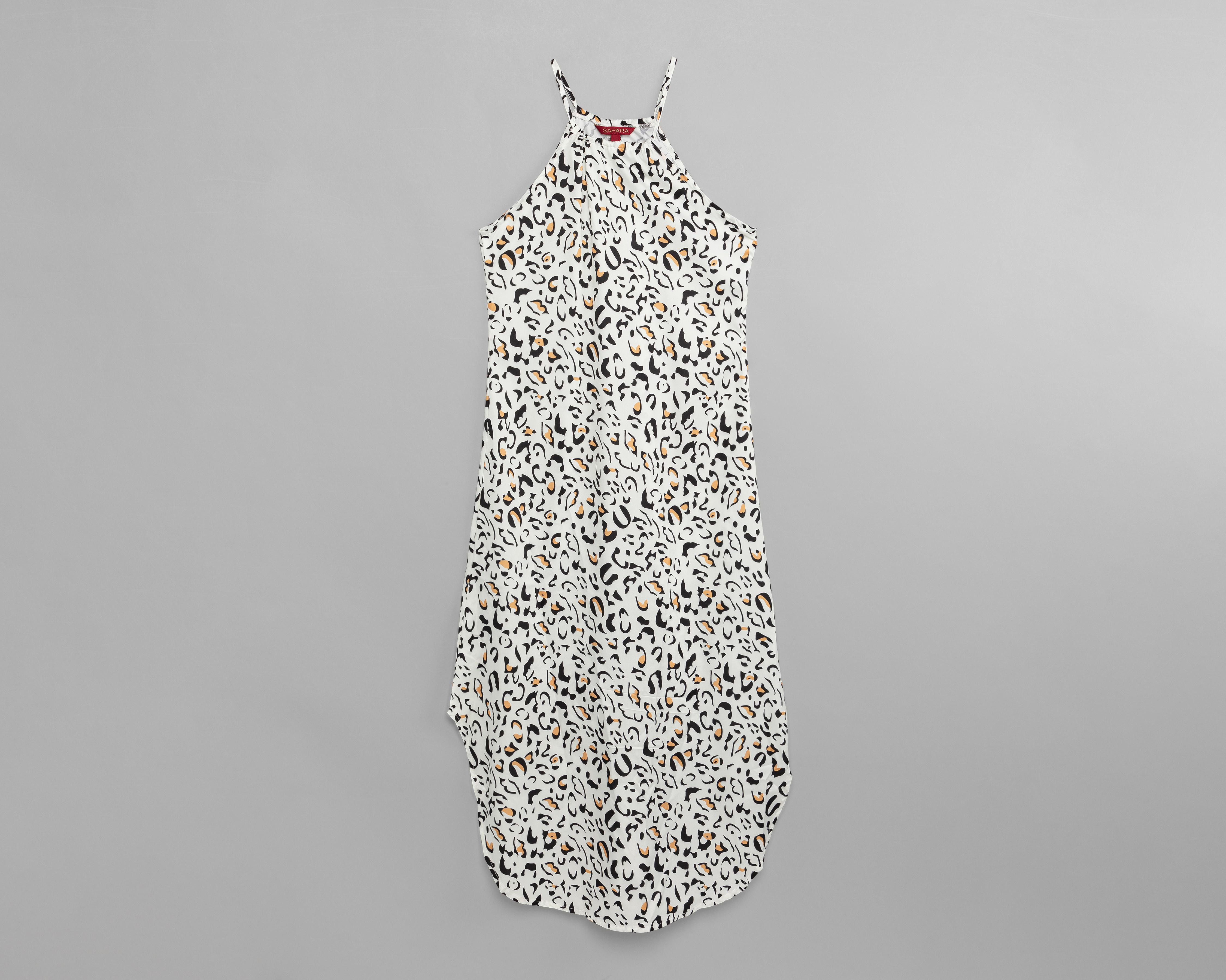 Foto 7 pulgar | Vestido Sahara Casual Cuello Halter Animal Print