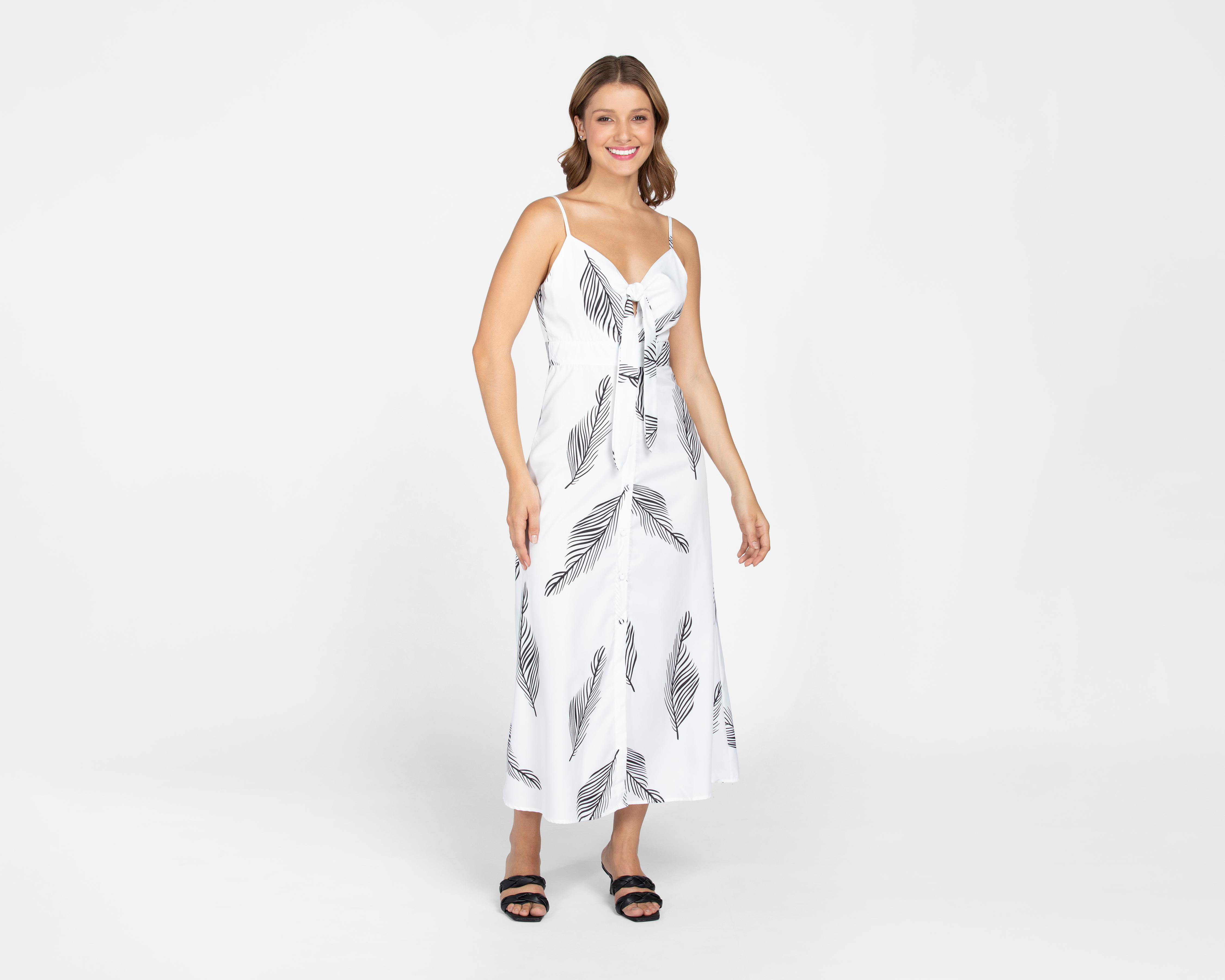 Vestido Sahara Casual de Tirantes con Estampado Floral