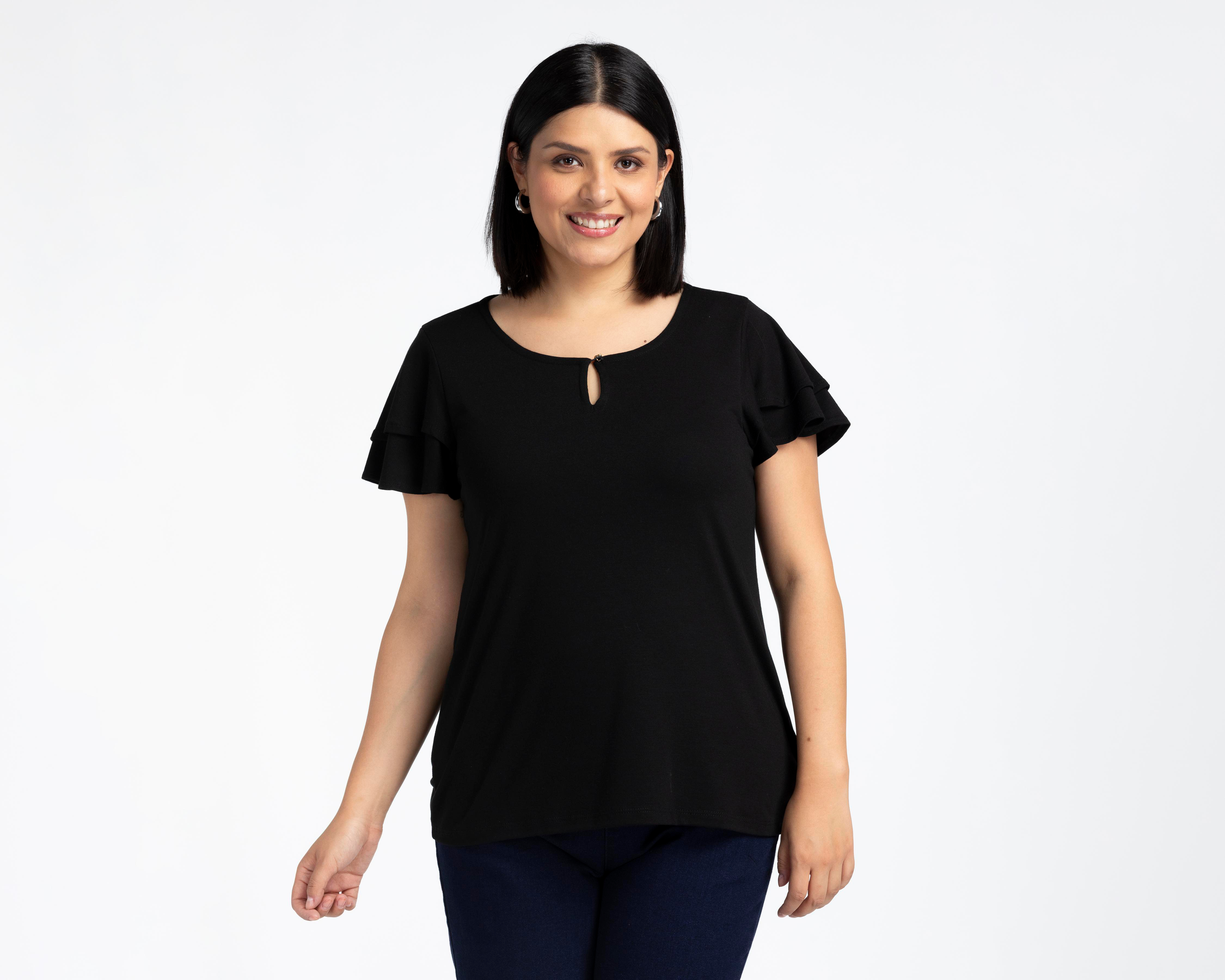 Playera Negra Sahara para Mujer