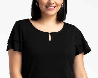Foto 4 | Playera Negra Sahara para Mujer