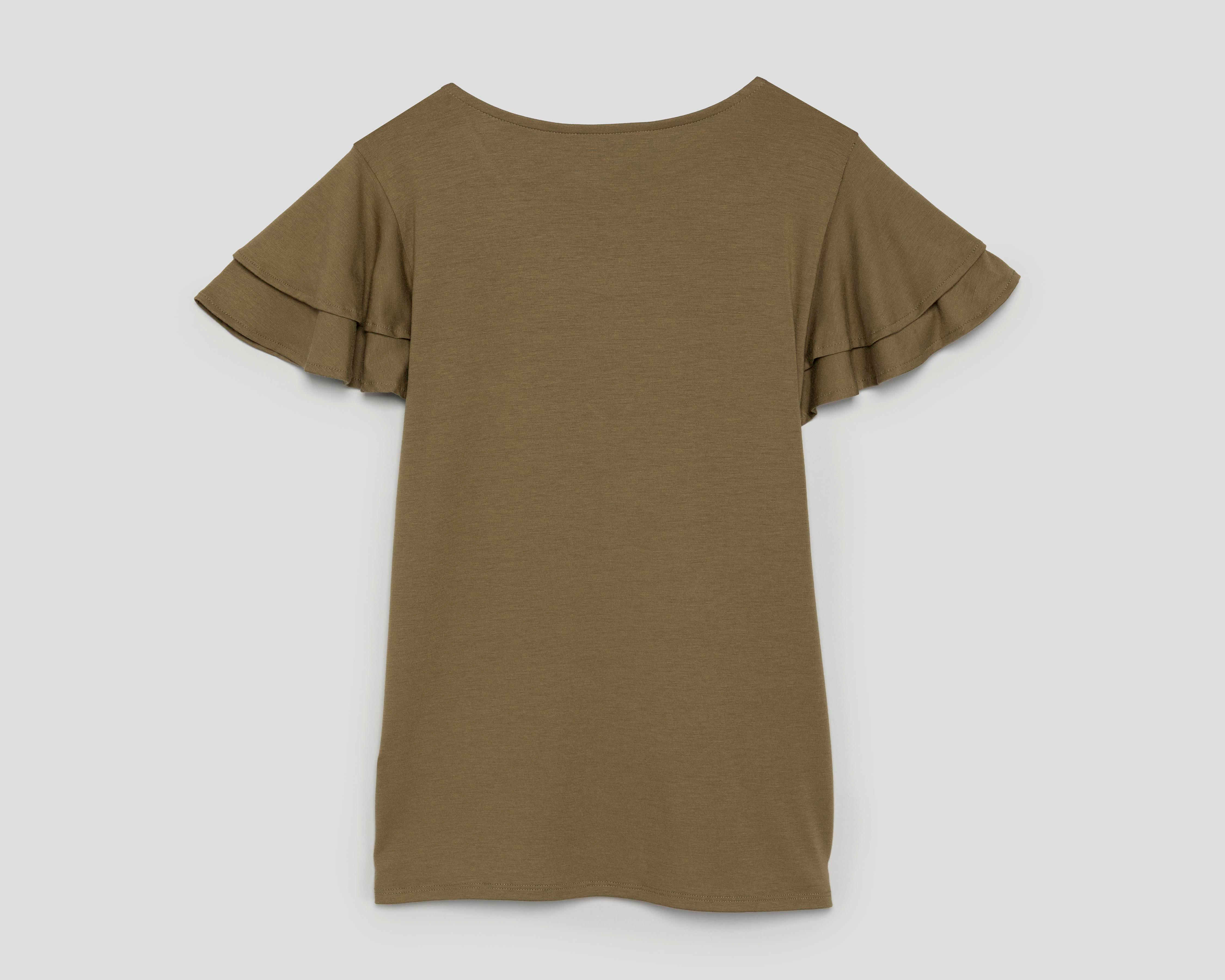 Foto 3 pulgar | Playera Verde Sahara para Mujer