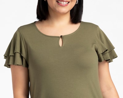 Foto 4 | Playera Verde Sahara para Mujer
