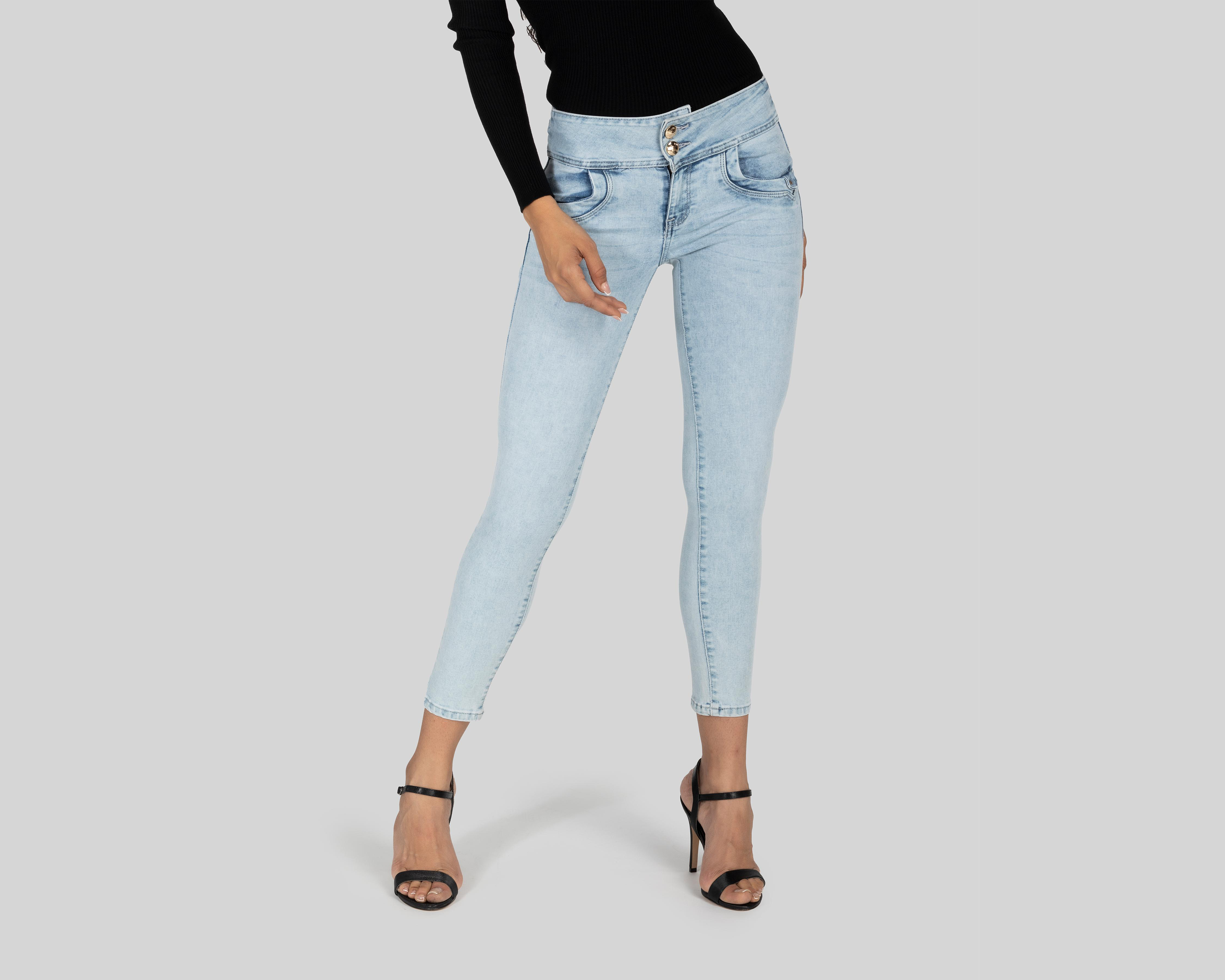 Foto 2 pulgar | Jeans Furor Skinny con Pretina Ancha