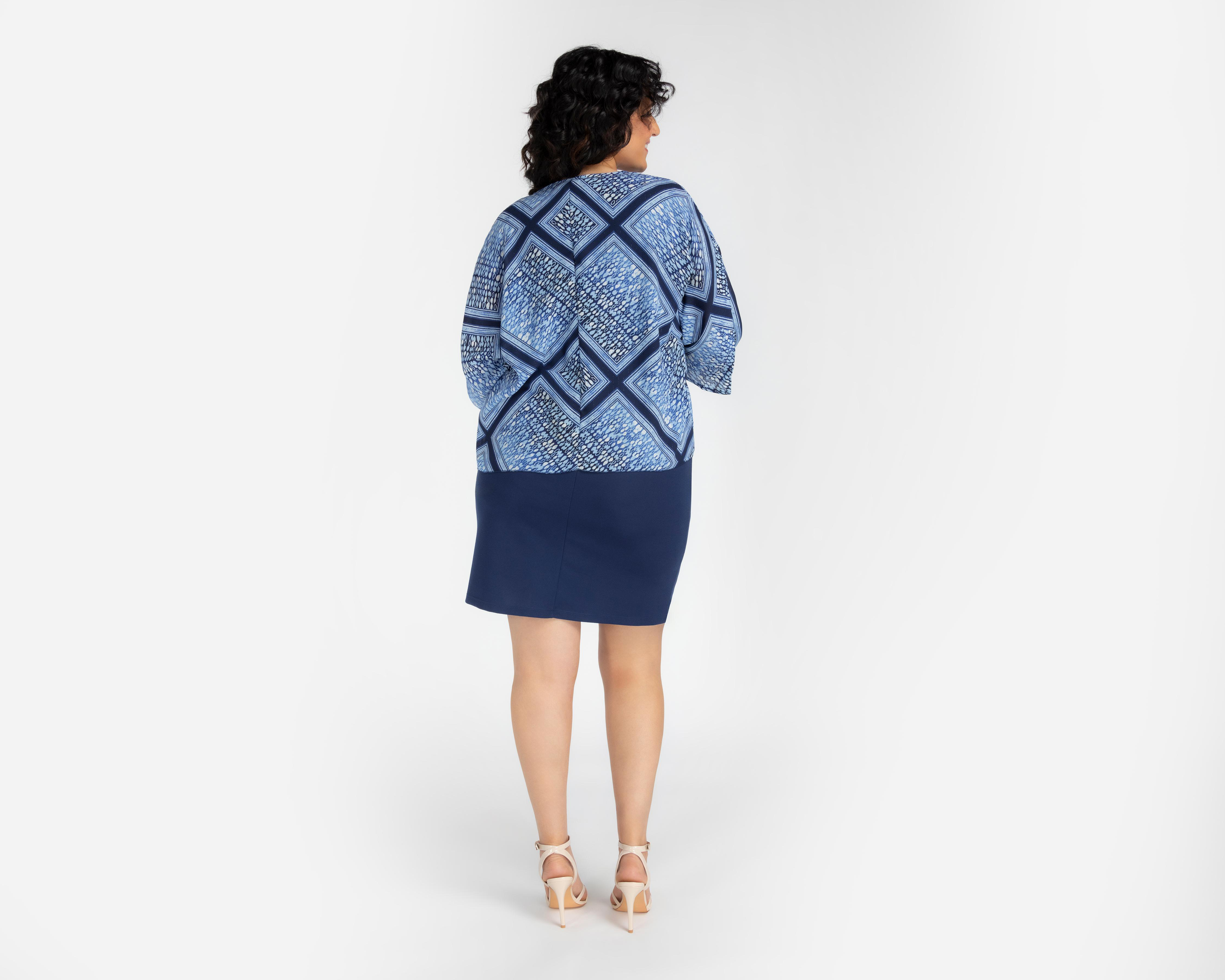 Foto 7 pulgar | Vestido Casual Lady Sun Azul con Collar y Ensamble