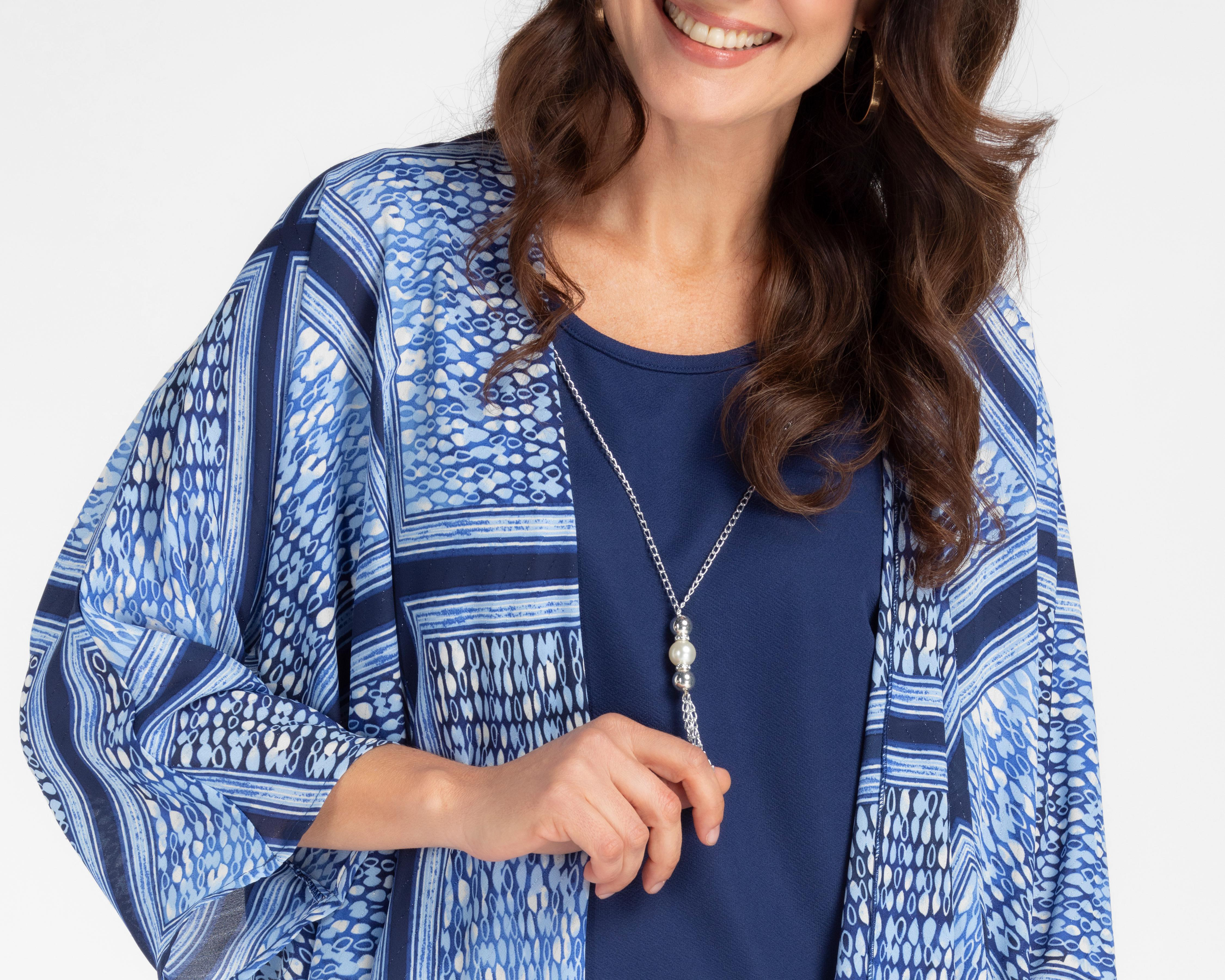 Foto 8 pulgar | Vestido Casual Lady Sun Azul con Collar y Ensamble