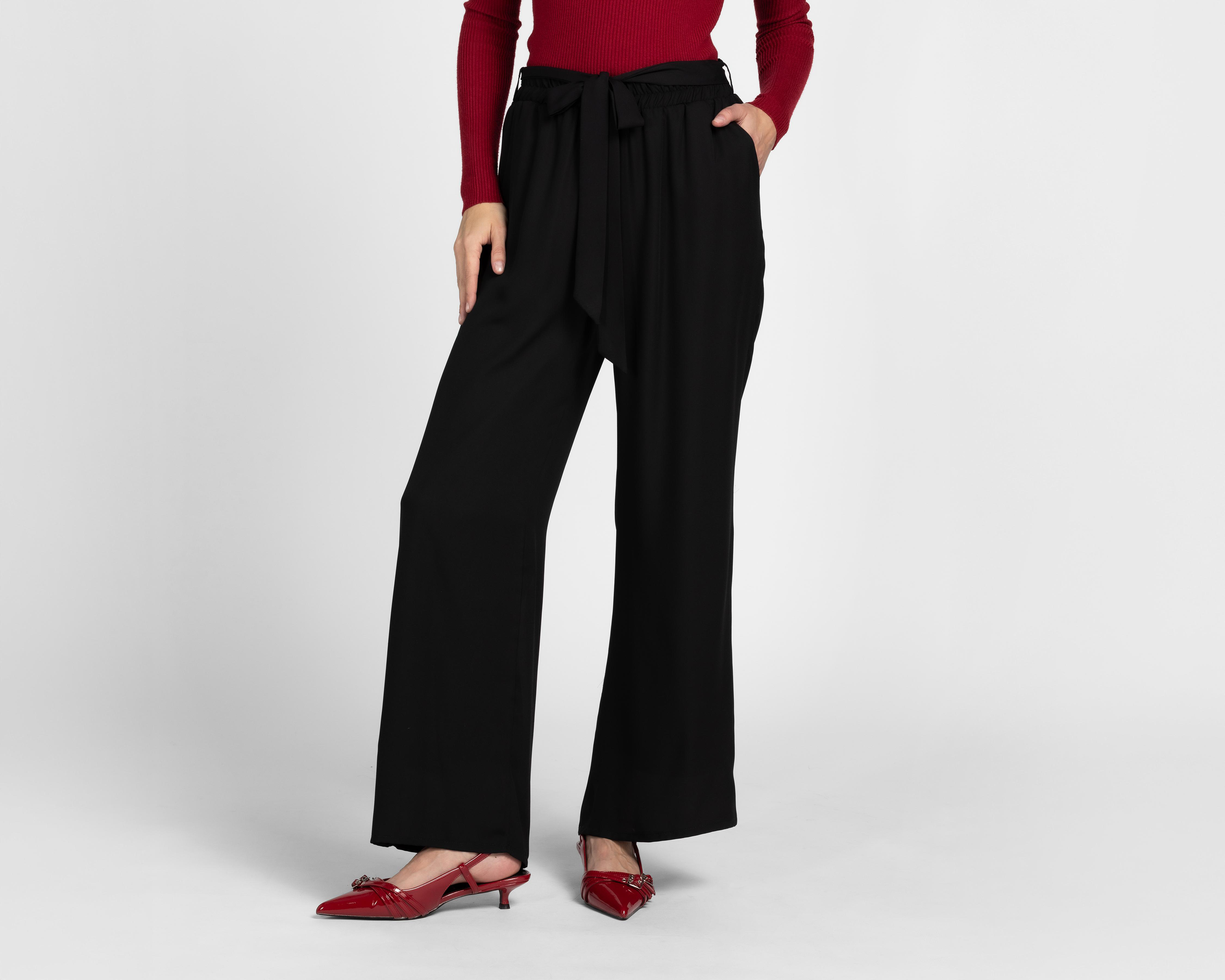 Foto 2 pulgar | Pantalón de Vestir Sahara Negro para Mujer