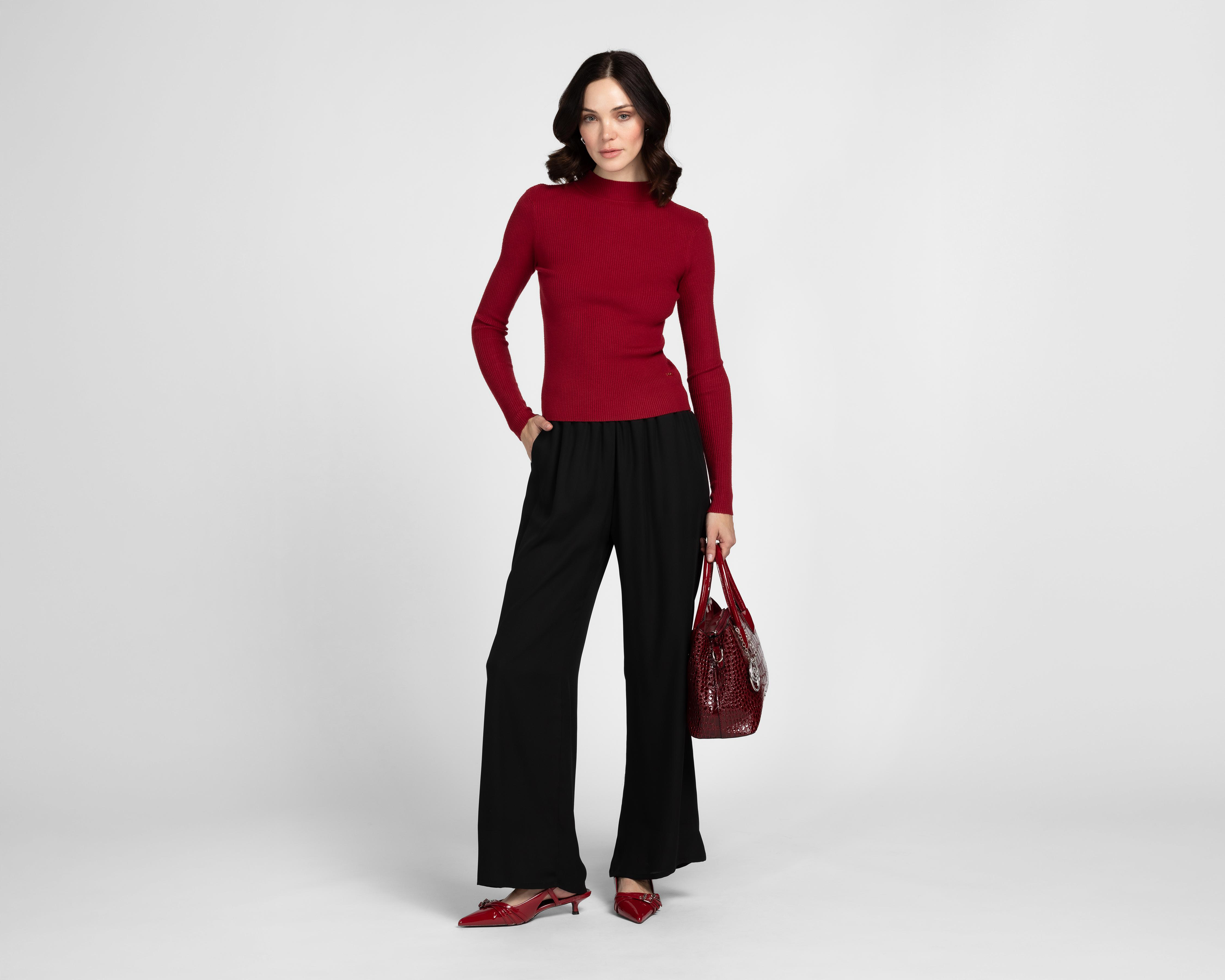 Foto 2 | Pantalón de Vestir Sahara Negro para Mujer