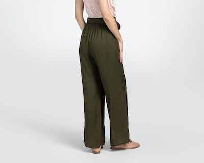 Foto 3 | Pantalón de Vestir Sahara Verde para Mujer