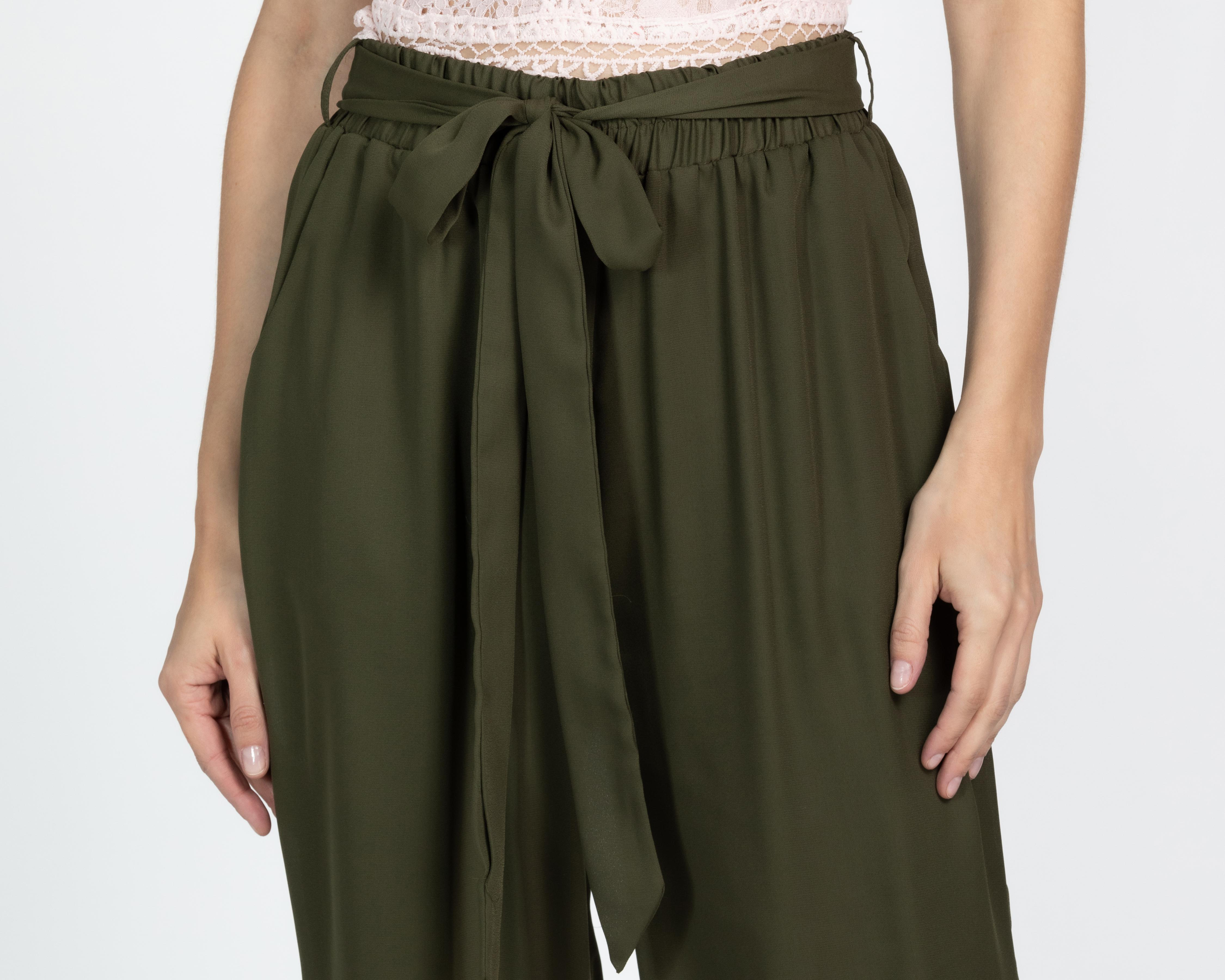 Foto 5 pulgar | Pantalón de Vestir Sahara Verde para Mujer