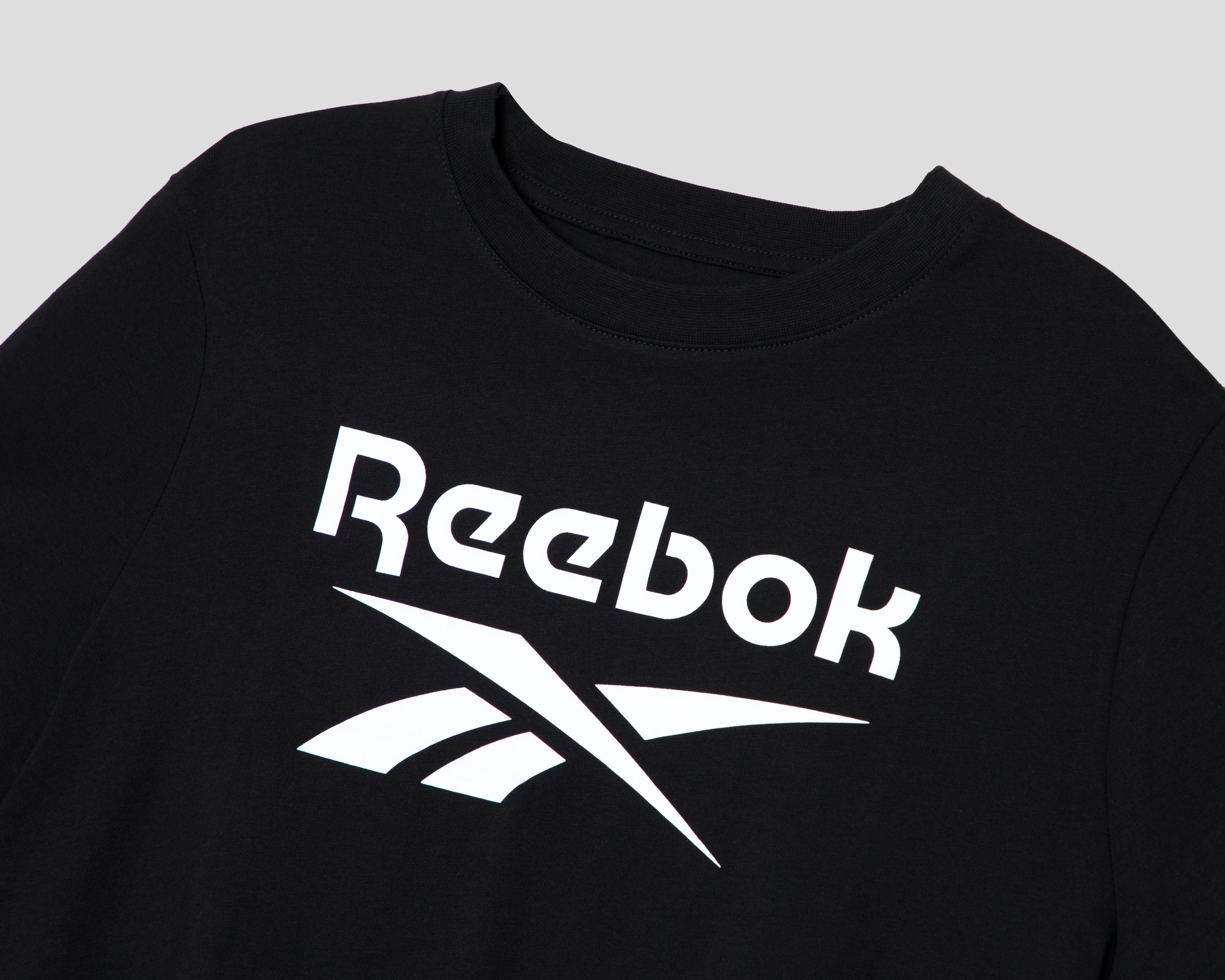 Foto 4 pulgar | Crop Top Reebok Negro para Mujer