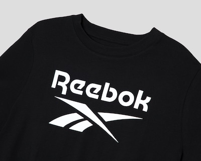 Foto 3 | Crop Top Reebok Negro para Mujer