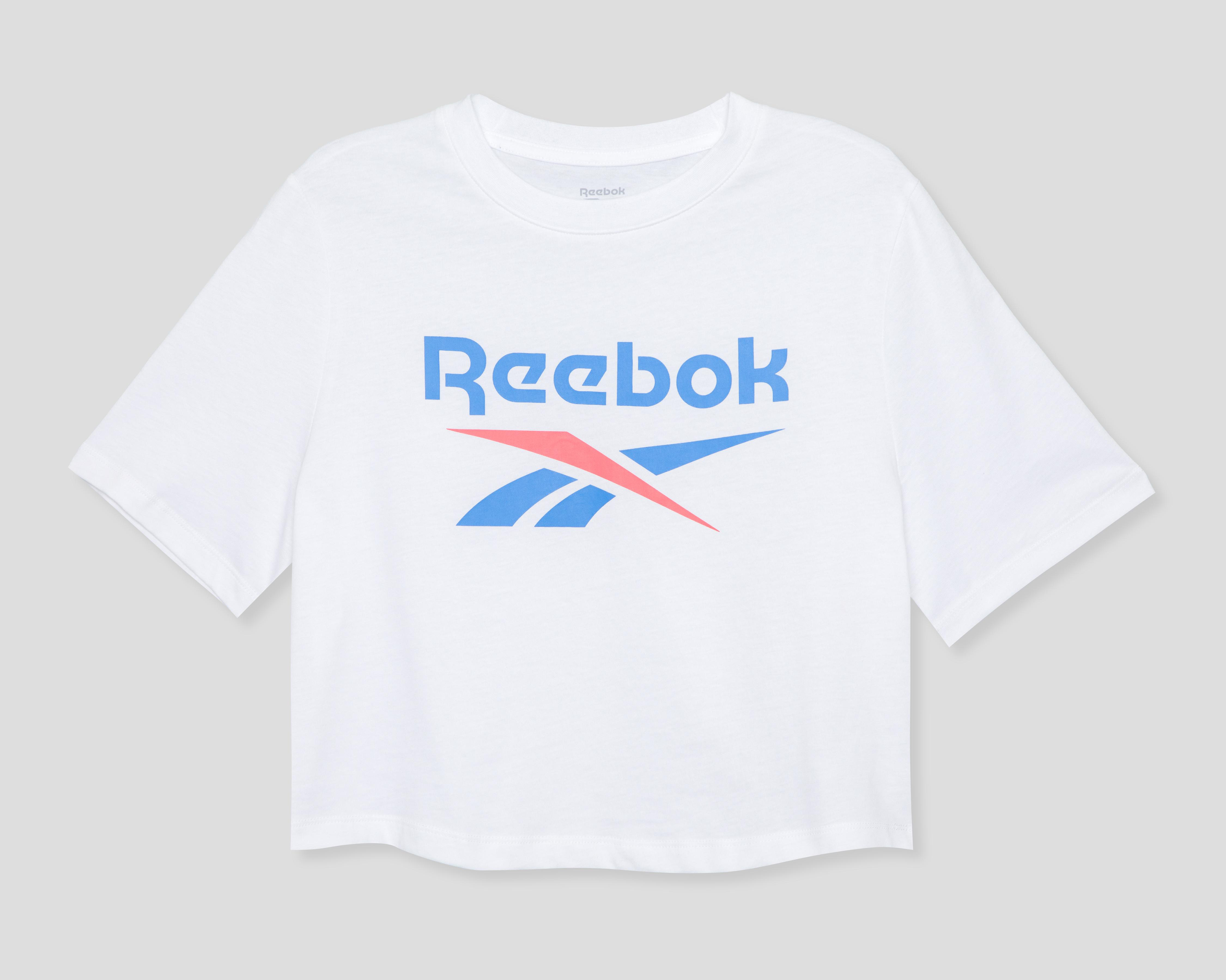 Foto 2 pulgar | Crop Top Reebok Negro para Mujer