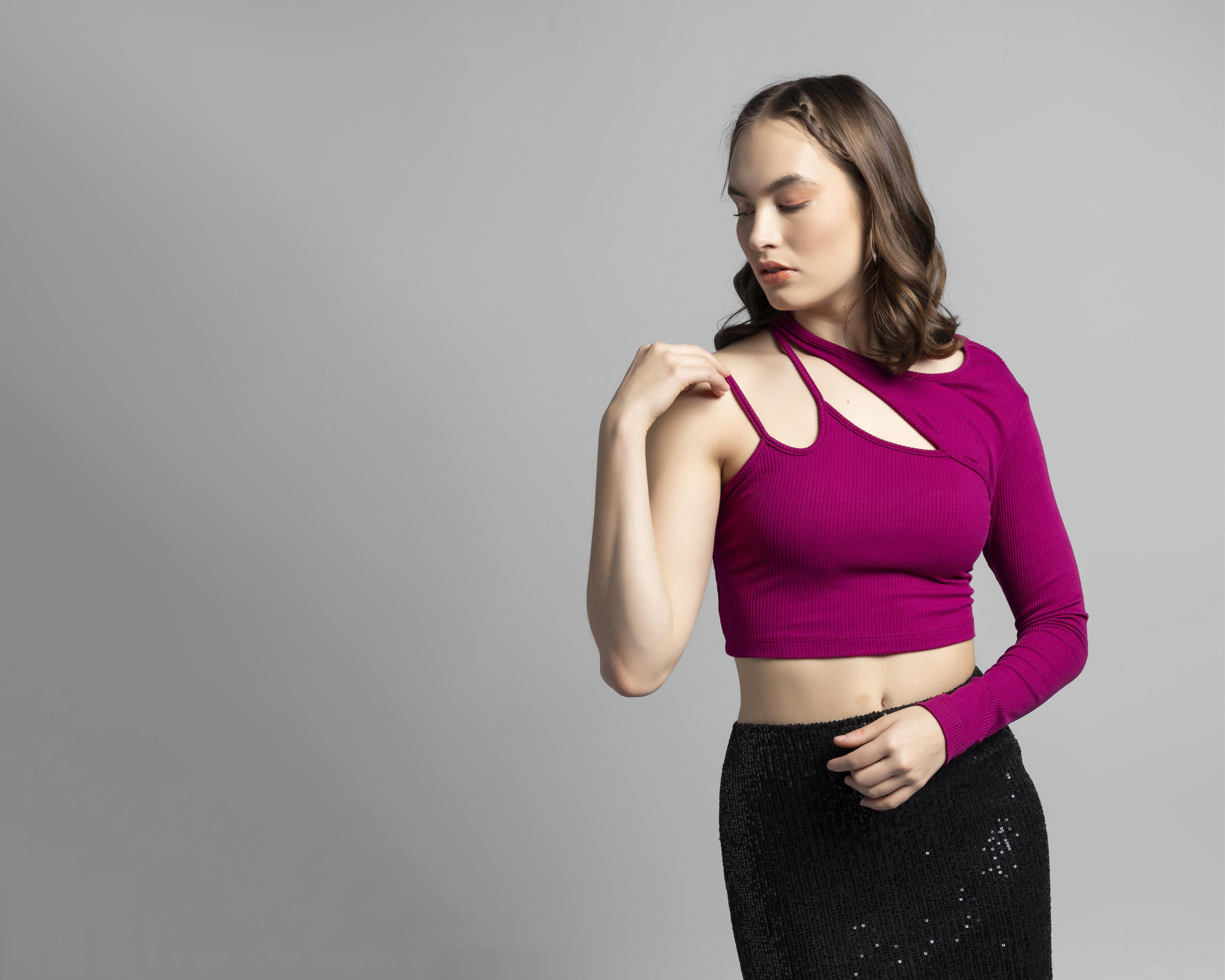 Foto 1 | Blusa Thinner con Hombro Descubierto