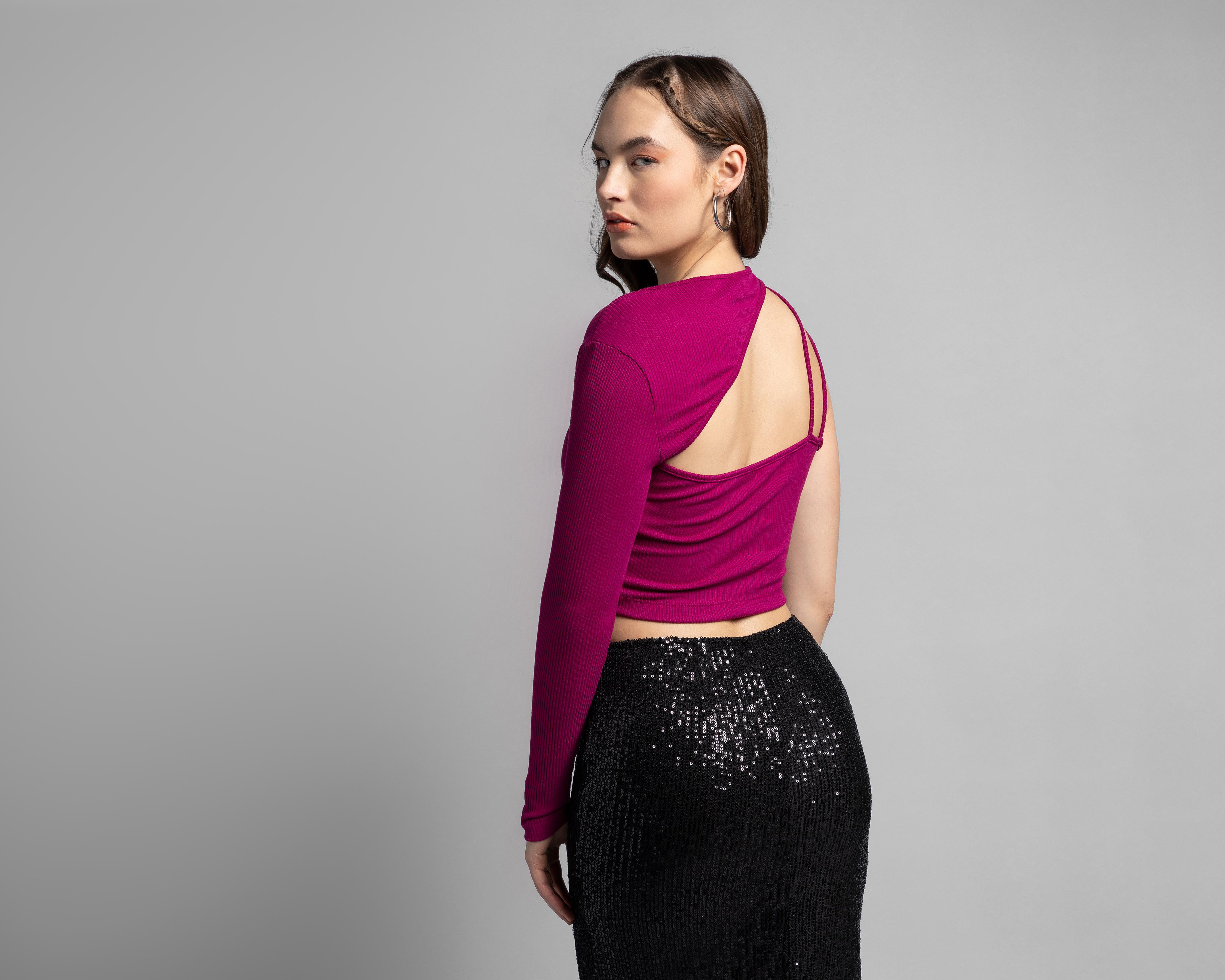Foto 3 | Blusa Thinner con Hombro Descubierto