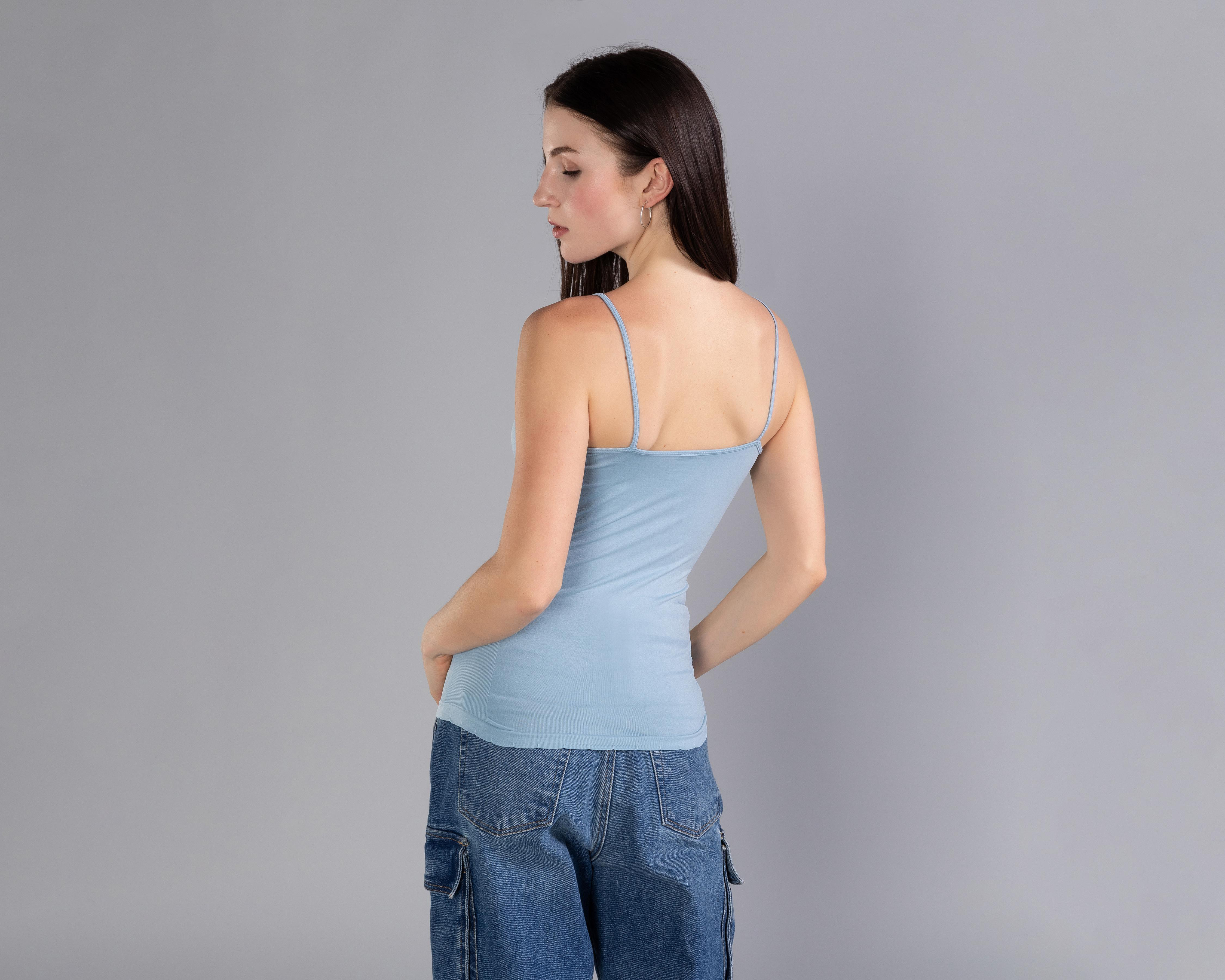 Foto 4 pulgar | Blusa Strona sin Manga para Mujer