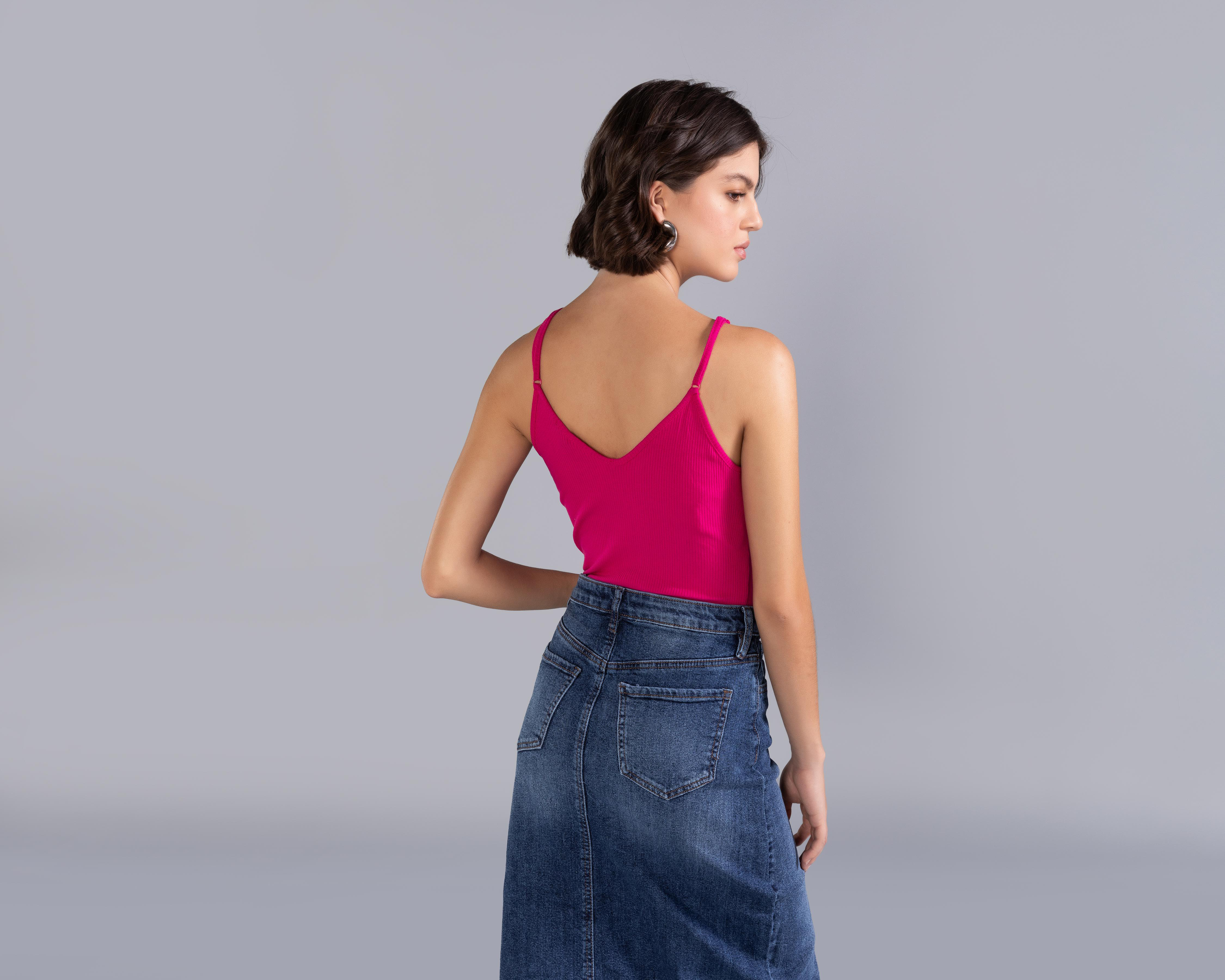 Foto 4 pulgar | Pantiblusa Strona sin Manga para Mujer