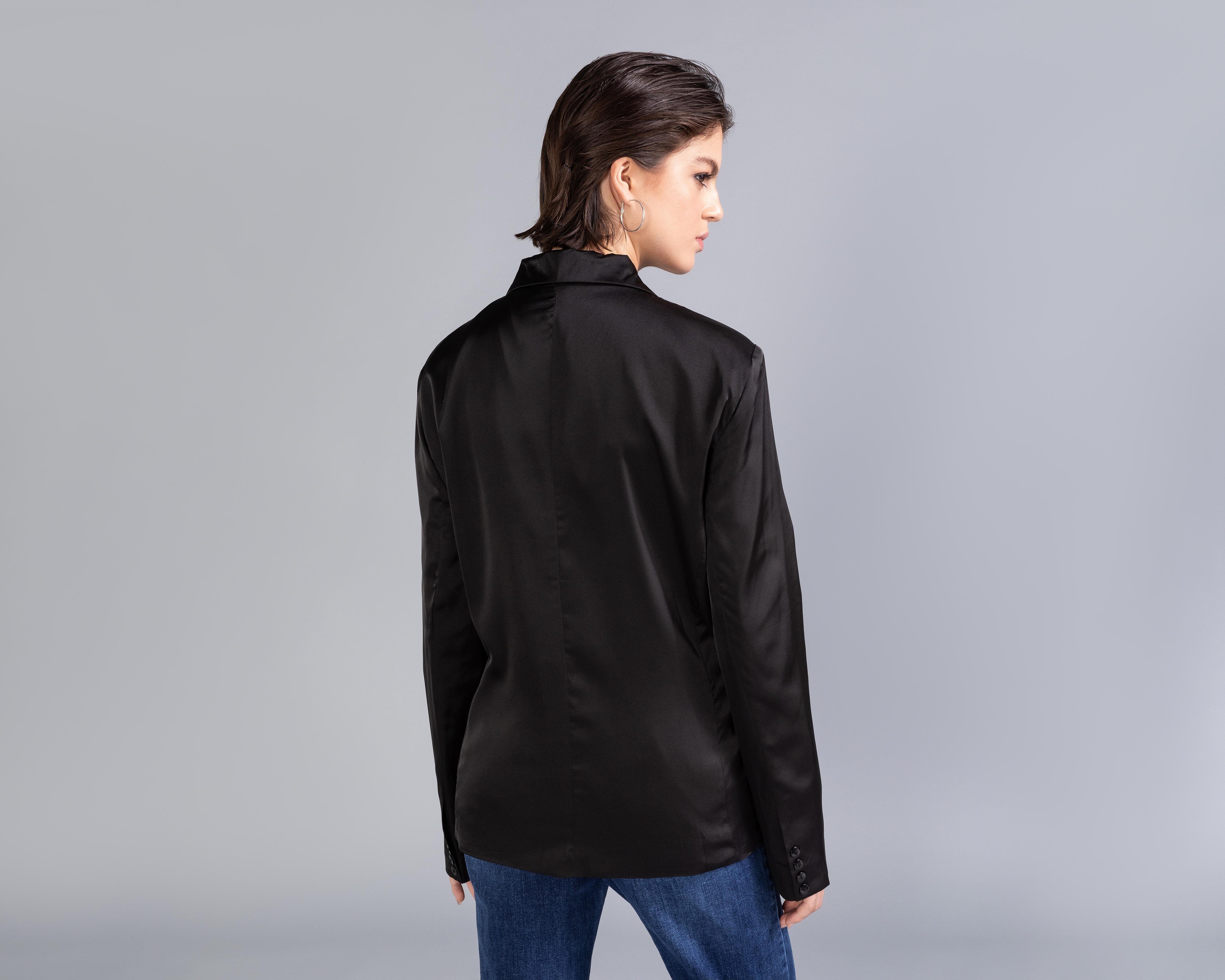 Foto 4 pulgar | Blazer Negro Strona para Mujer