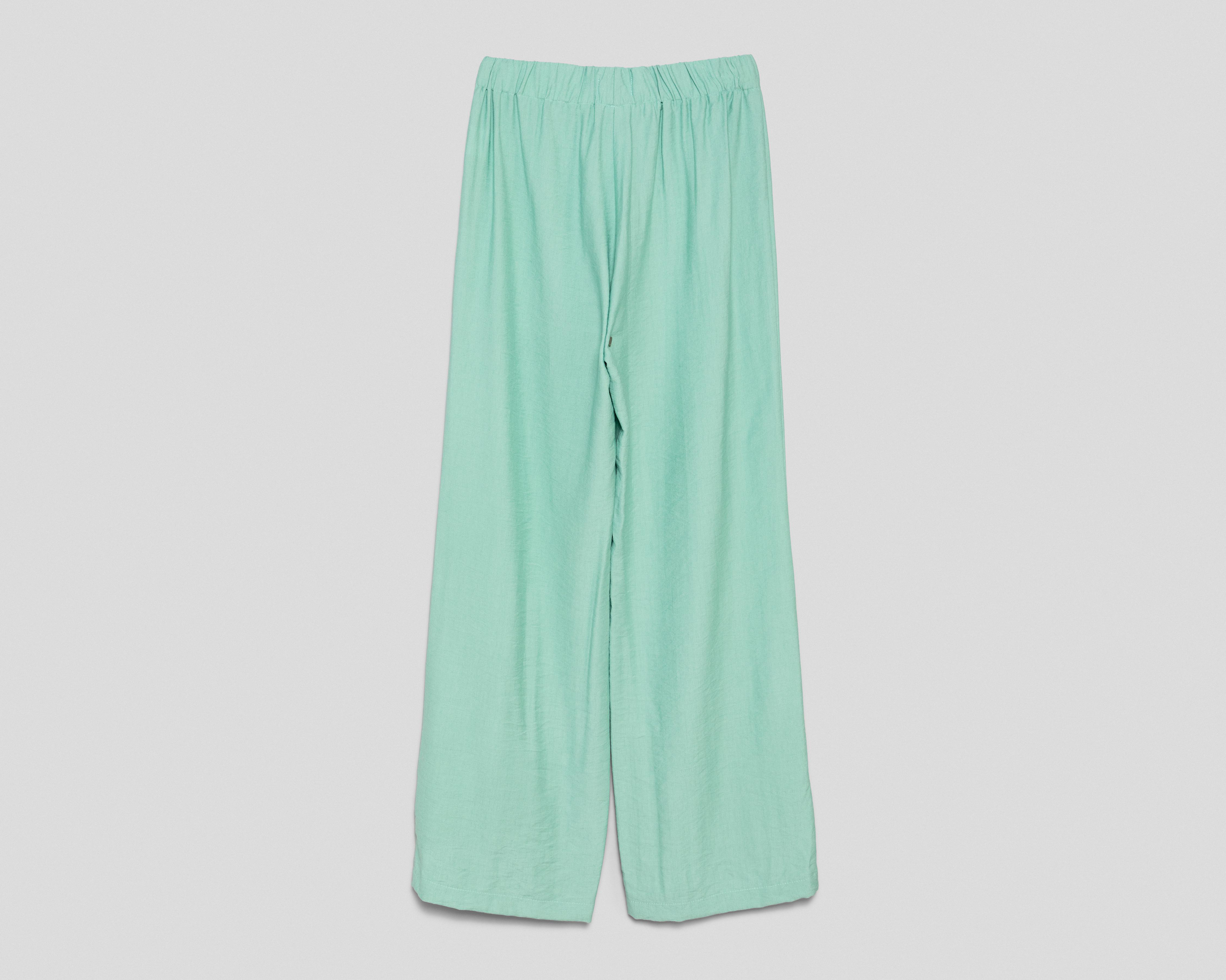 Foto 2 | Pantalón Ancho Strona Verde para Mujer