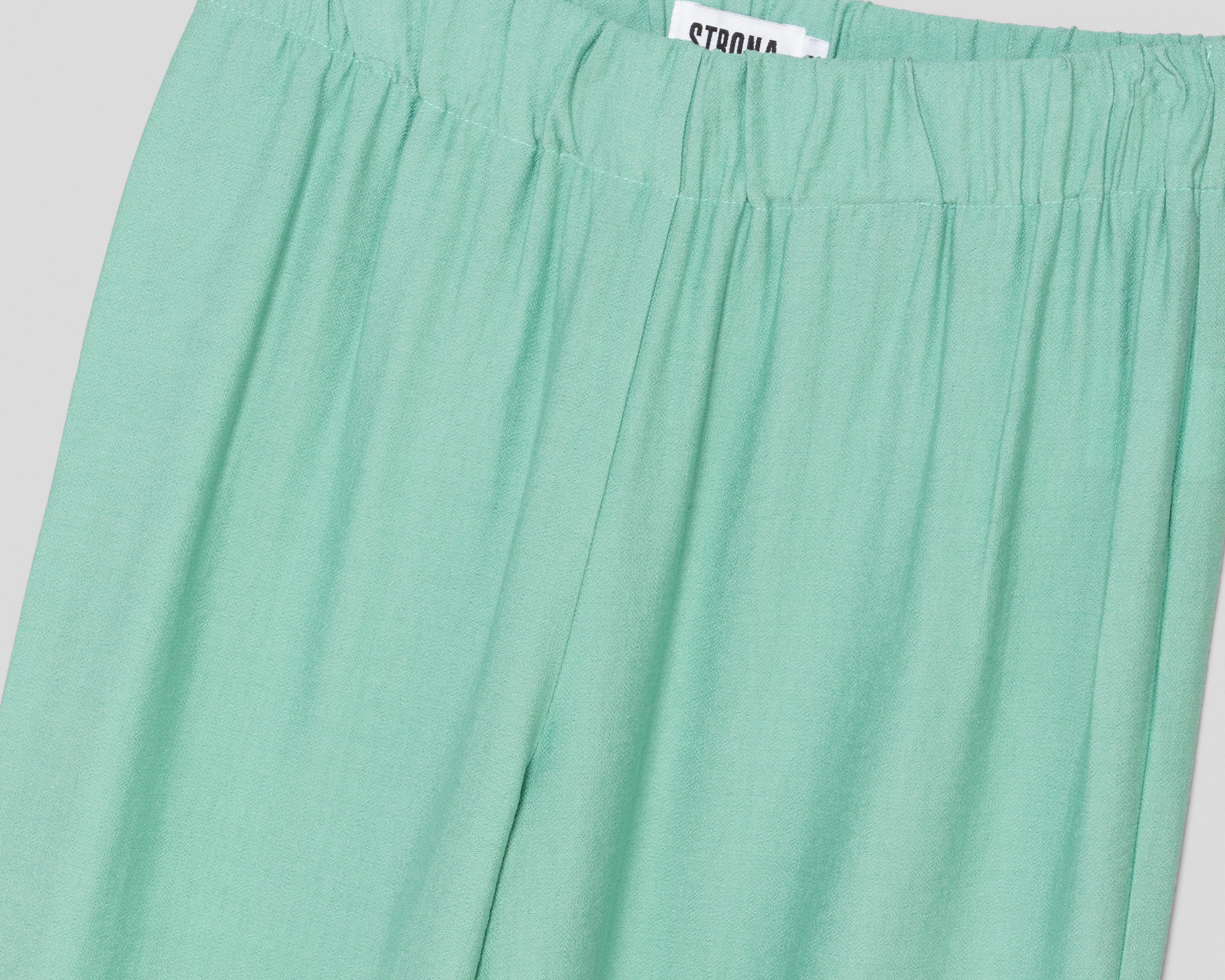 Foto 3 | Pantalón Ancho Strona Verde para Mujer