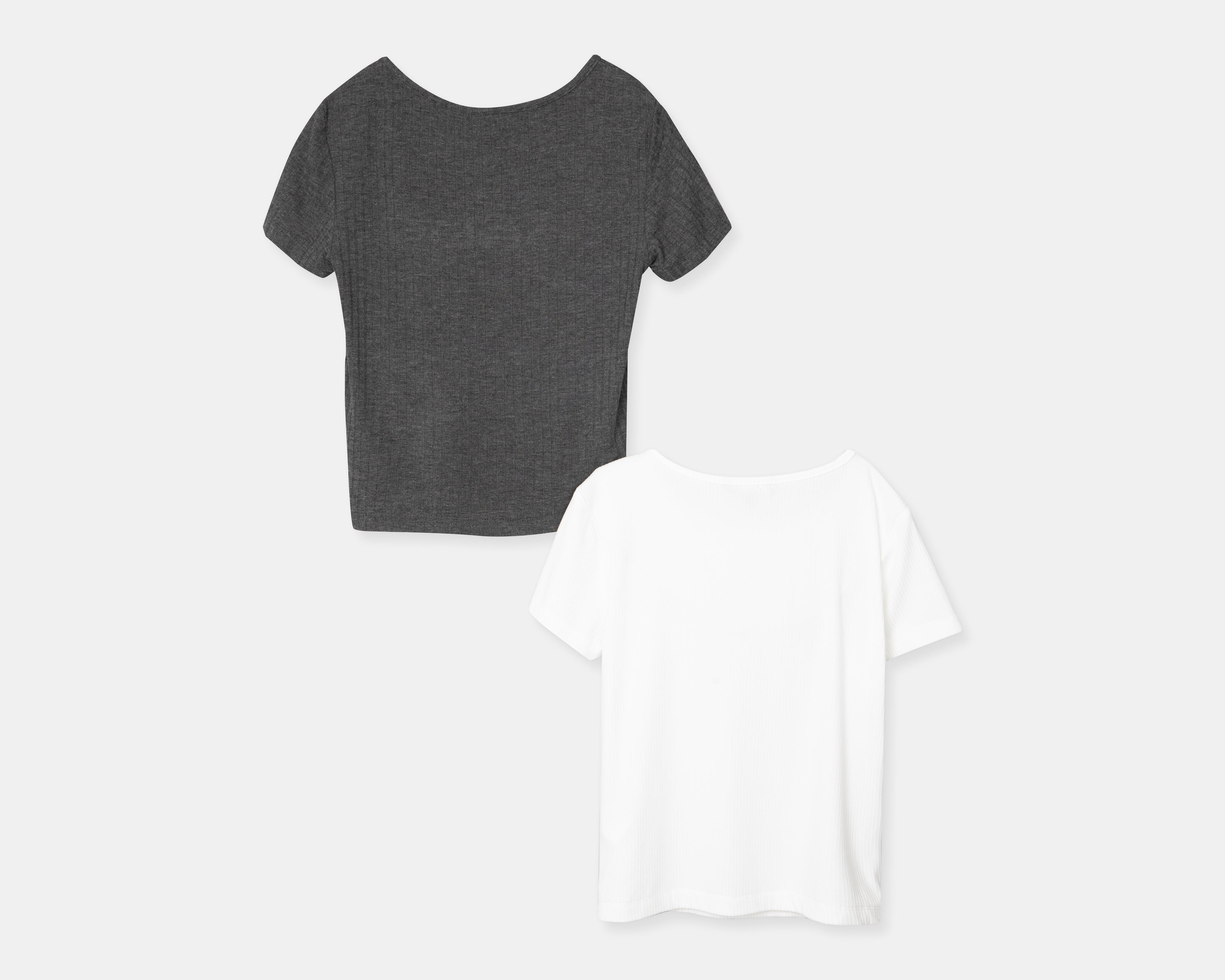 Foto 3 pulgar | Playera Bebe Manga Corta 2 Pack