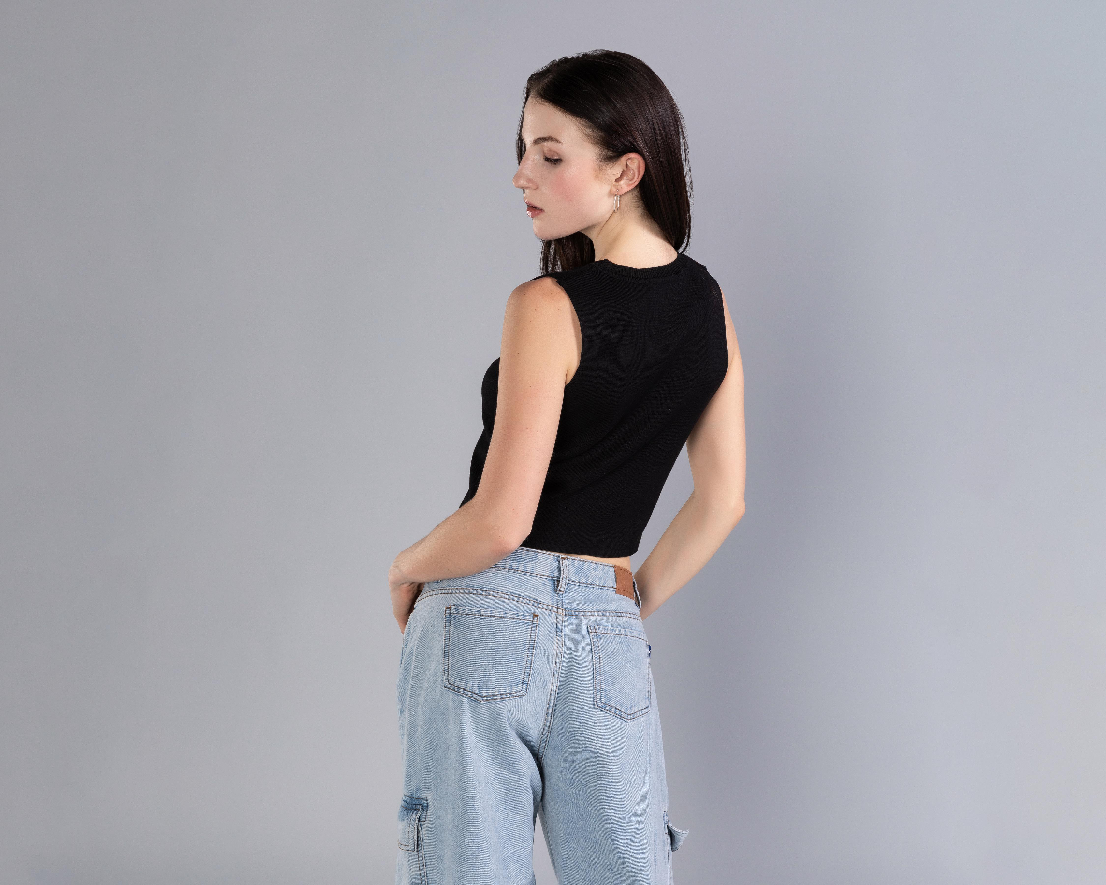 Foto 4 pulgar | Playera Strona sin Mangas para Mujer