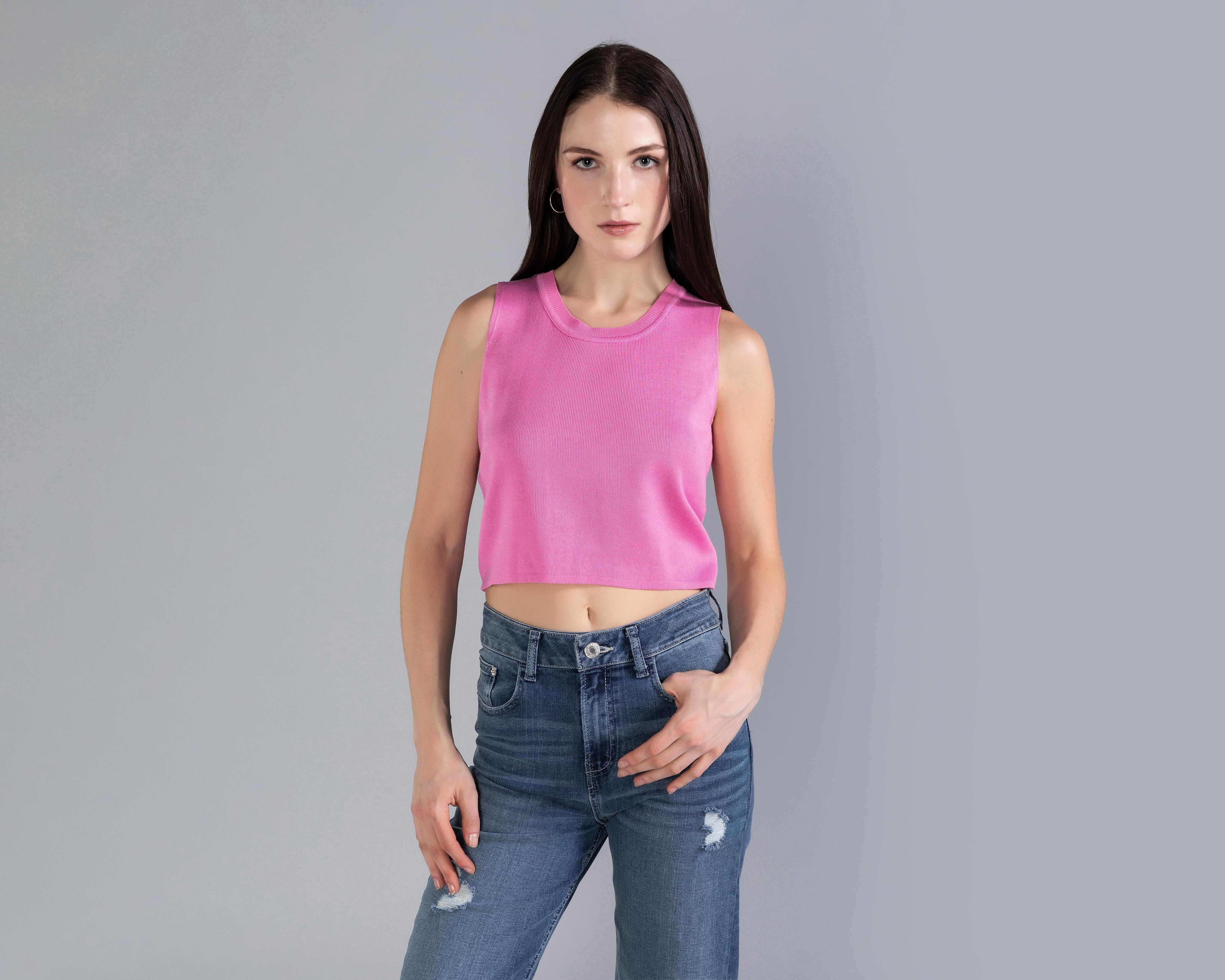 Foto 3 pulgar | Playera Strona sin Mangas para Mujer