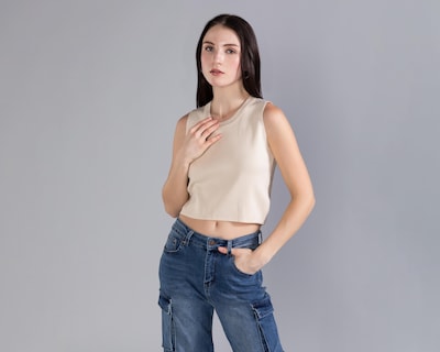 Foto 2 | Playera Strona sin Mangas para Mujer