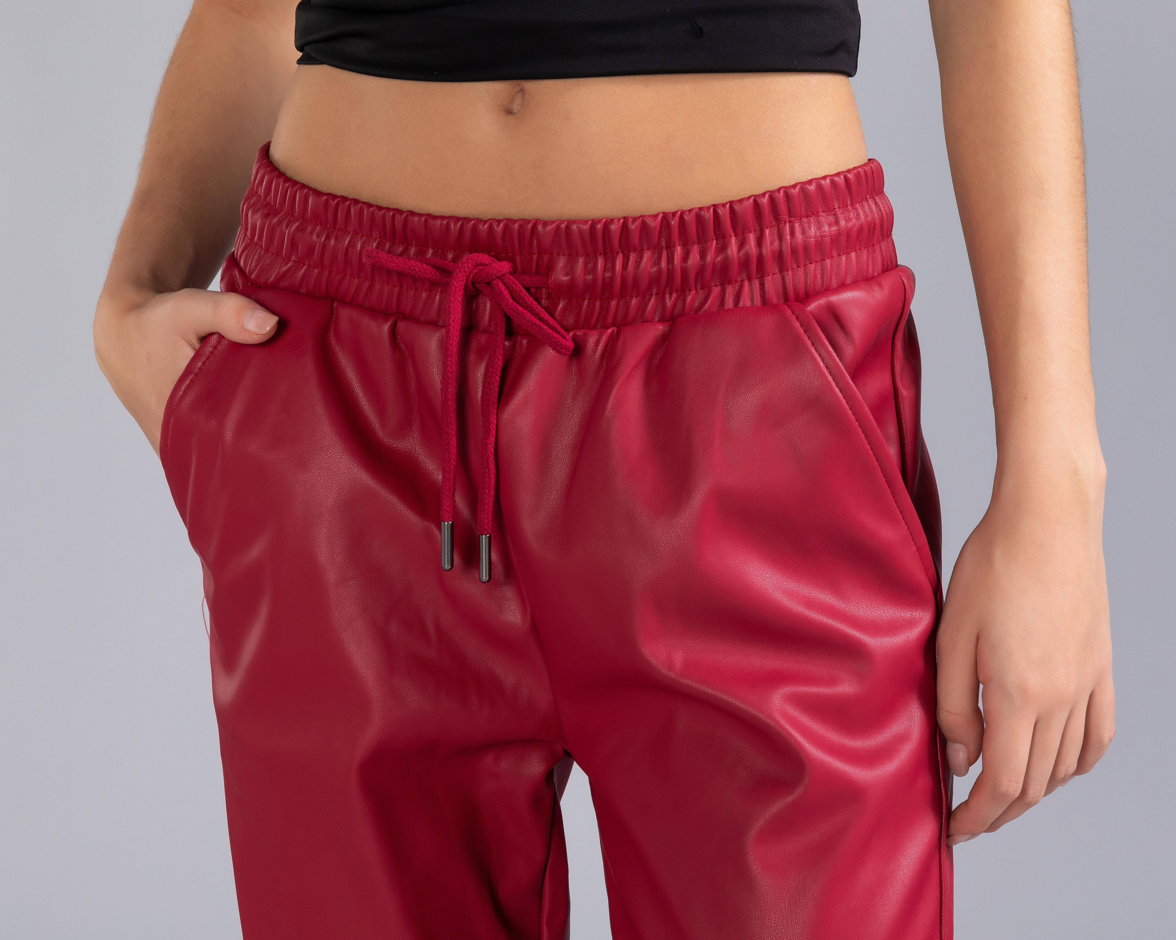 Foto 5 pulgar | Pantalón Strona Rojo para Mujer