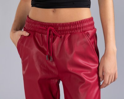 Foto 4 | Pantalón Strona Rojo para Mujer