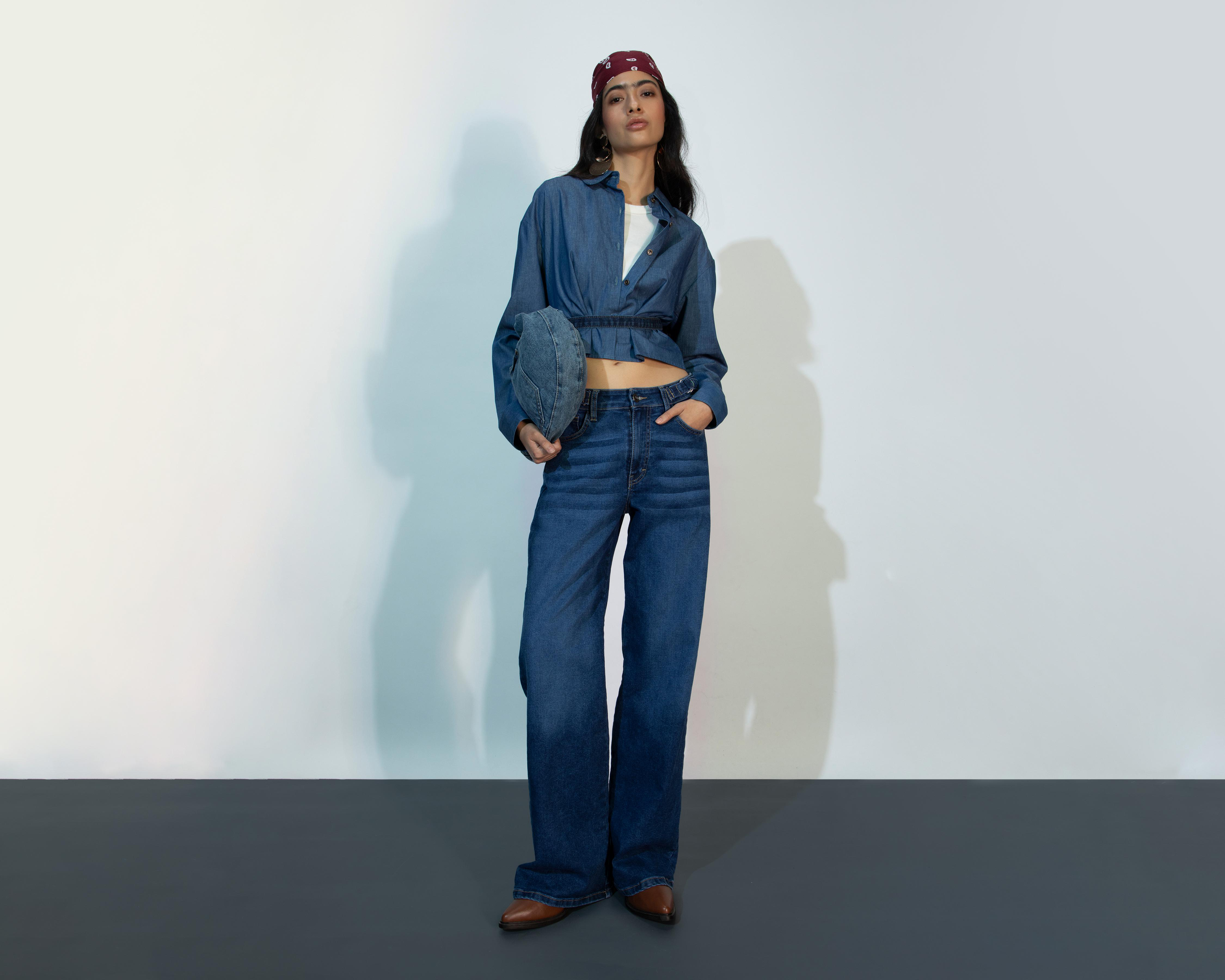 Blusa Strona Manga Larga para Mujer