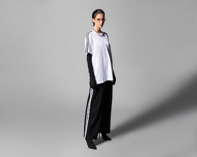 Foto 1 | Pantalón Ancho Thinner Negro para Mujer