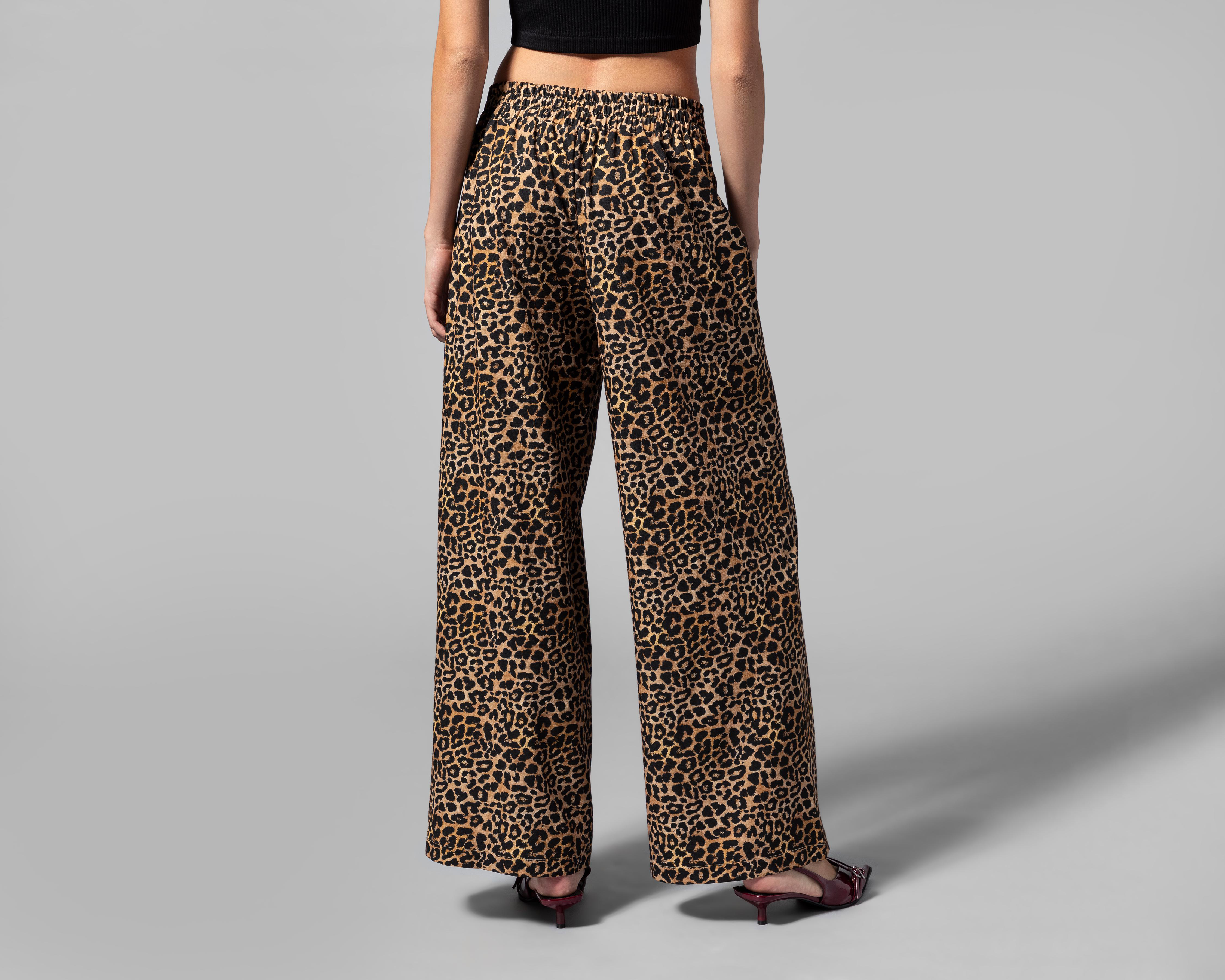 Foto 3 | Pantalón Ancho Thinner Animal Print para Mujer