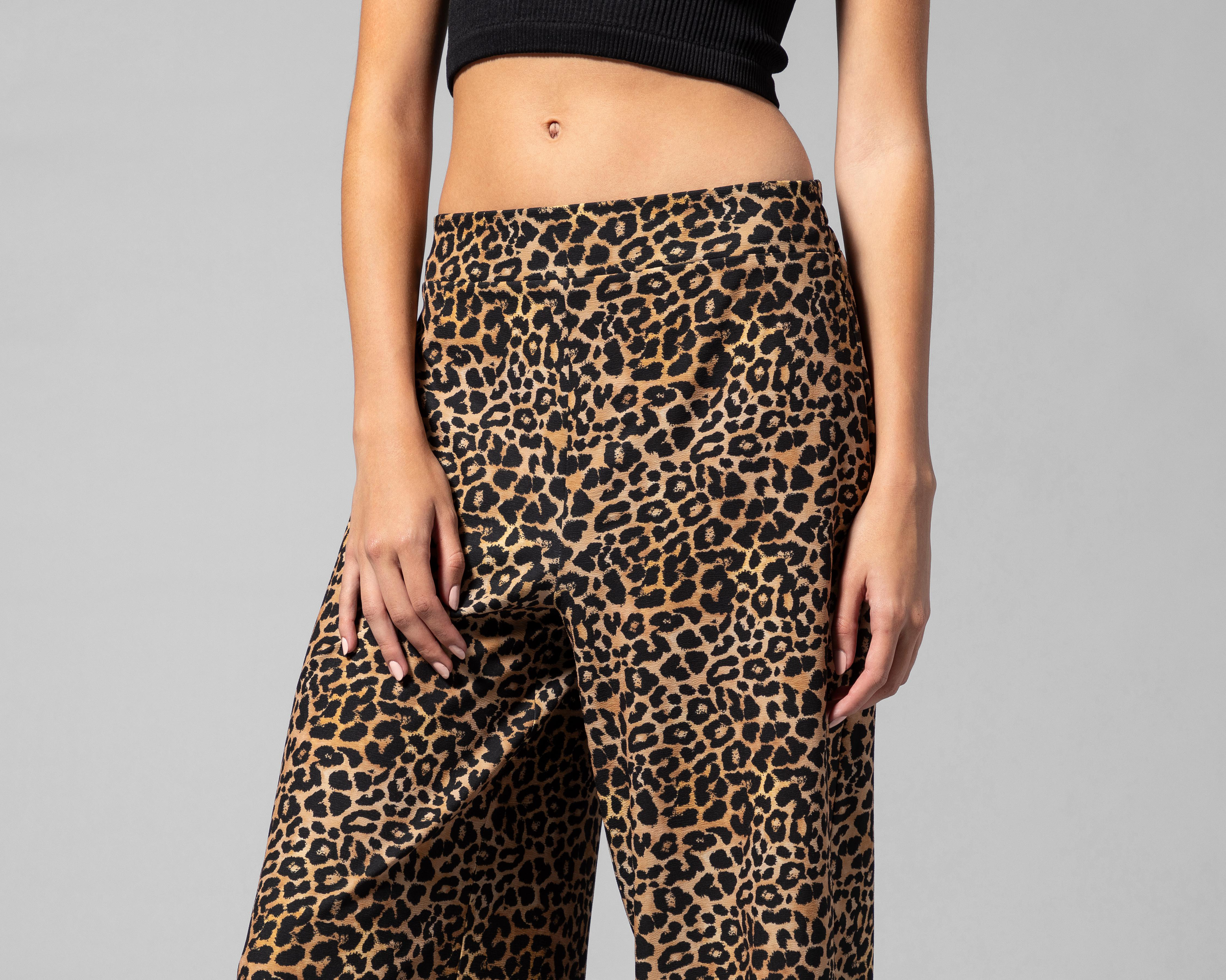 Foto 4 | Pantalón Ancho Thinner Animal Print para Mujer