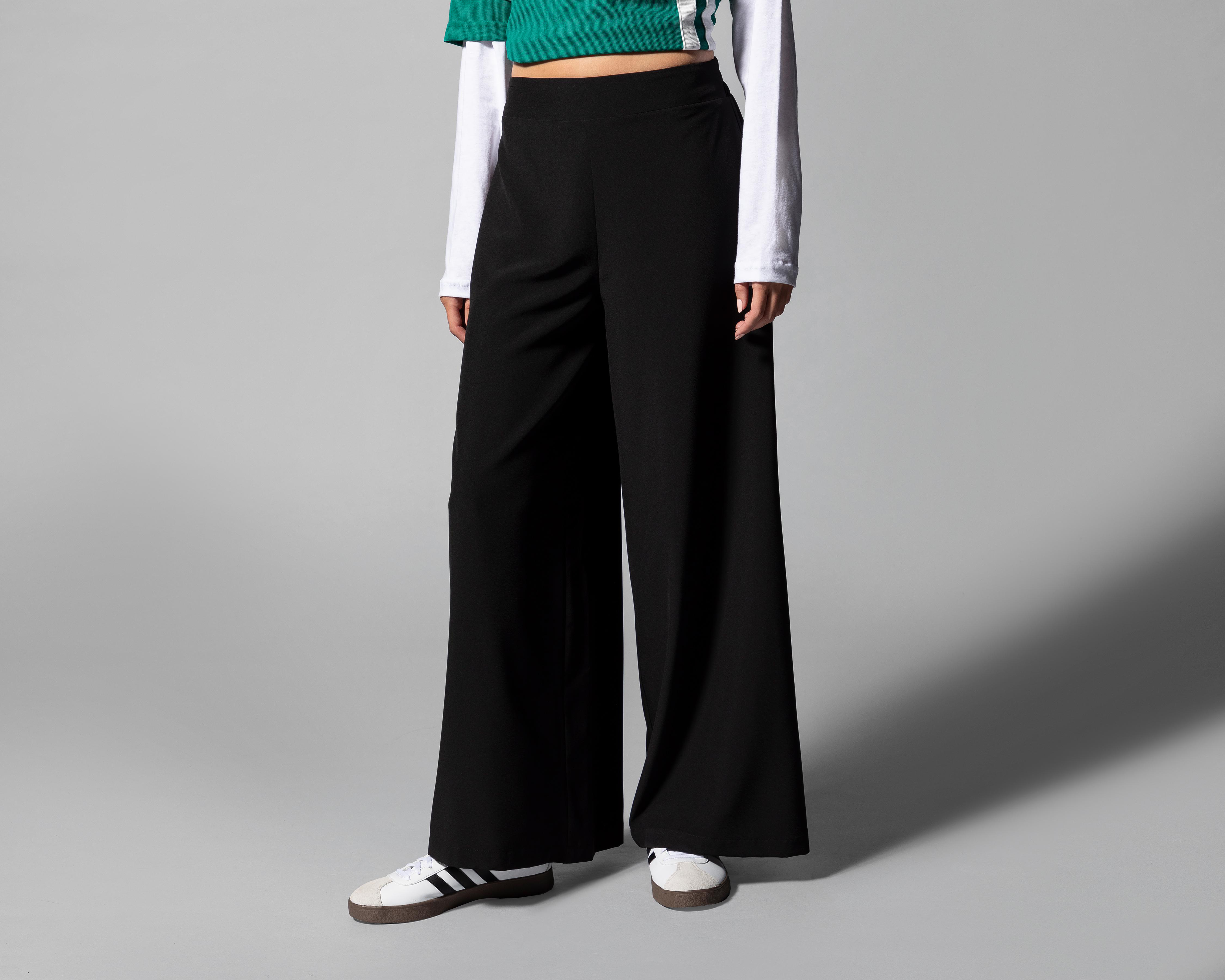 Foto 2 | Pantalón Ancho Thinner Negro para Mujer