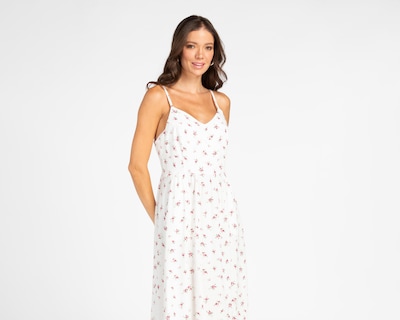 Foto 4 | Vestido Casual 18 Forever Escote V Floral Midi para Mujer