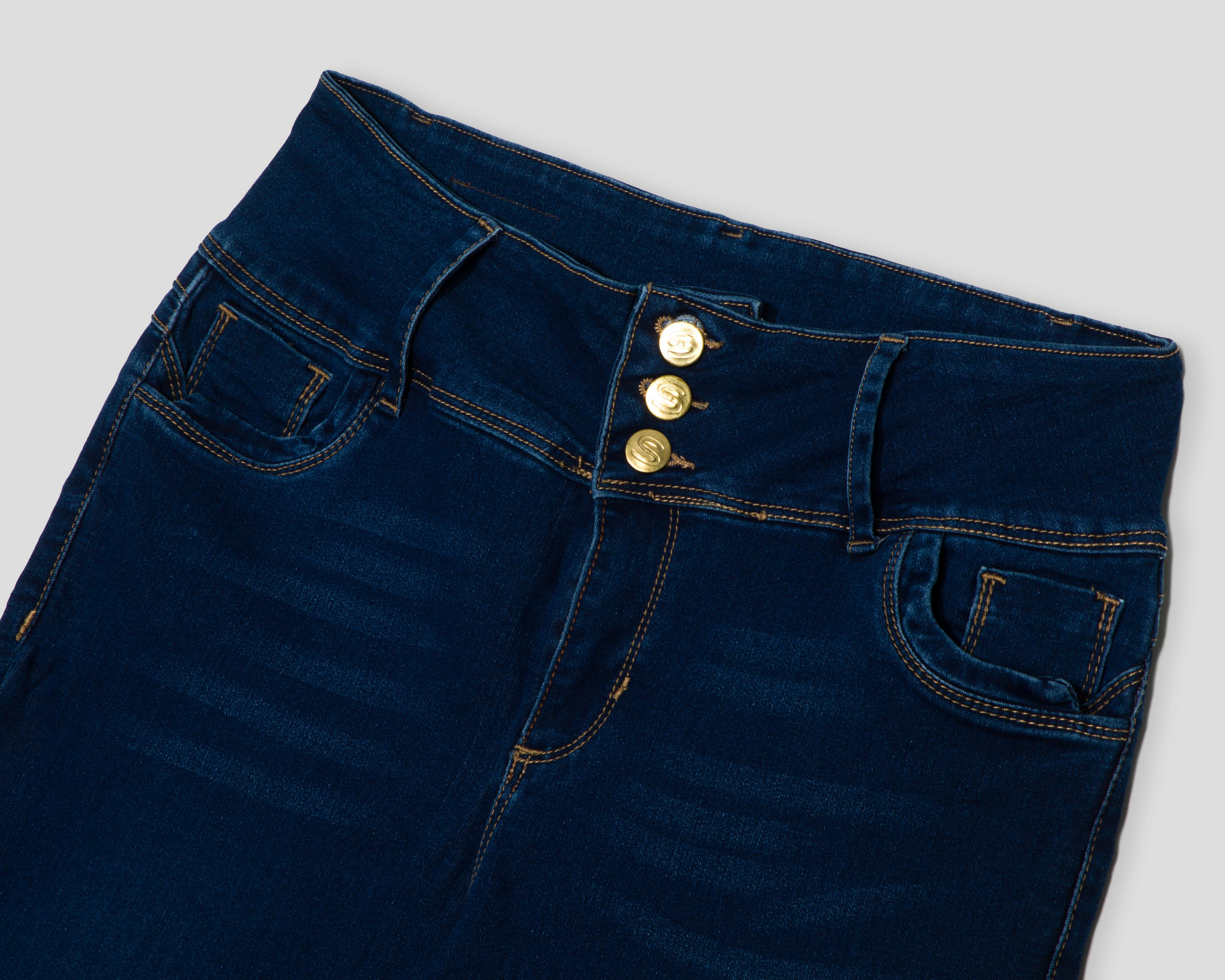 Foto 4 pulgar | Jeans Recto Sahara para Mujer