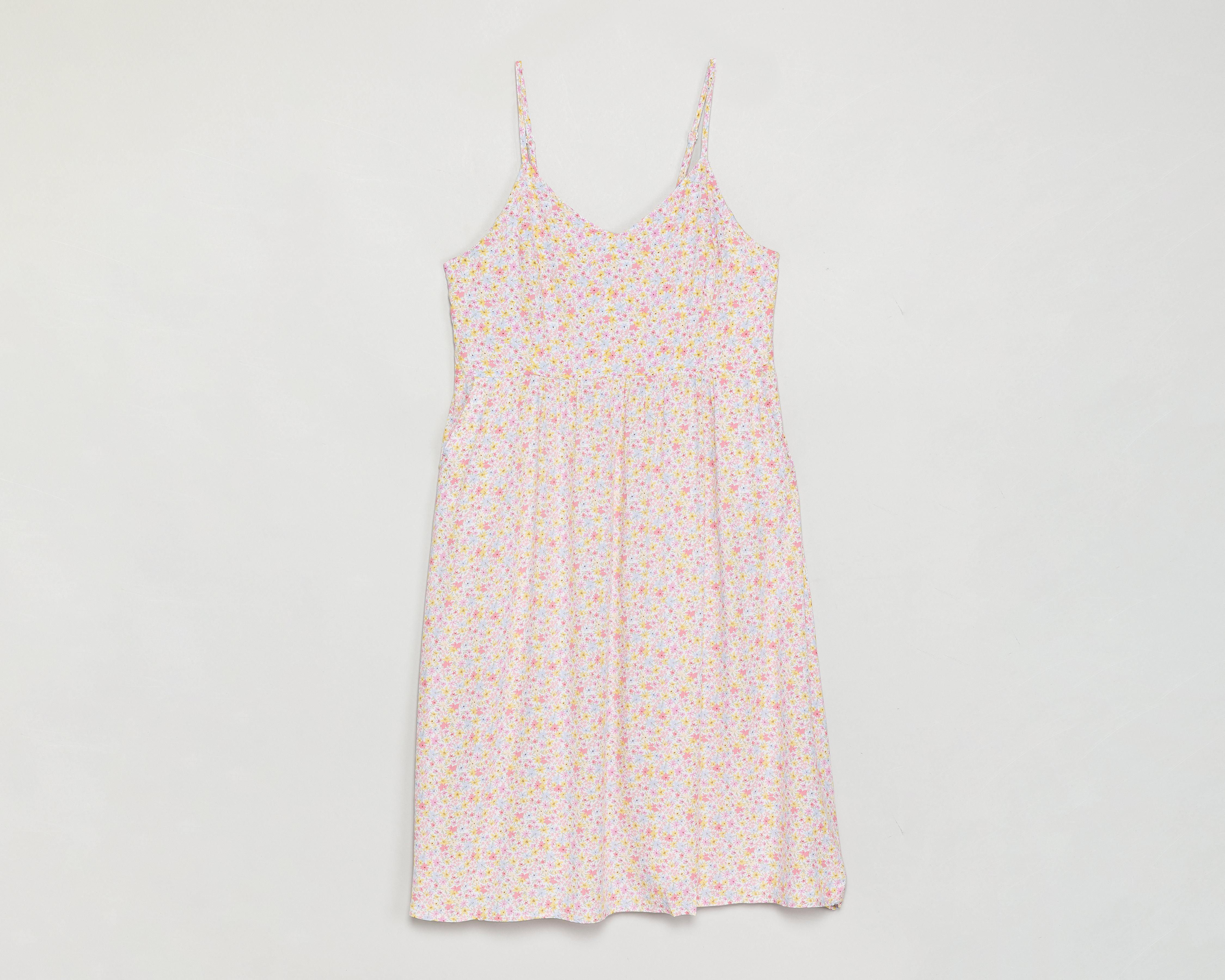 Foto 2 pulgar | Vestido Casual 18 Forever Estampado Floral con Tirantes Juvenil