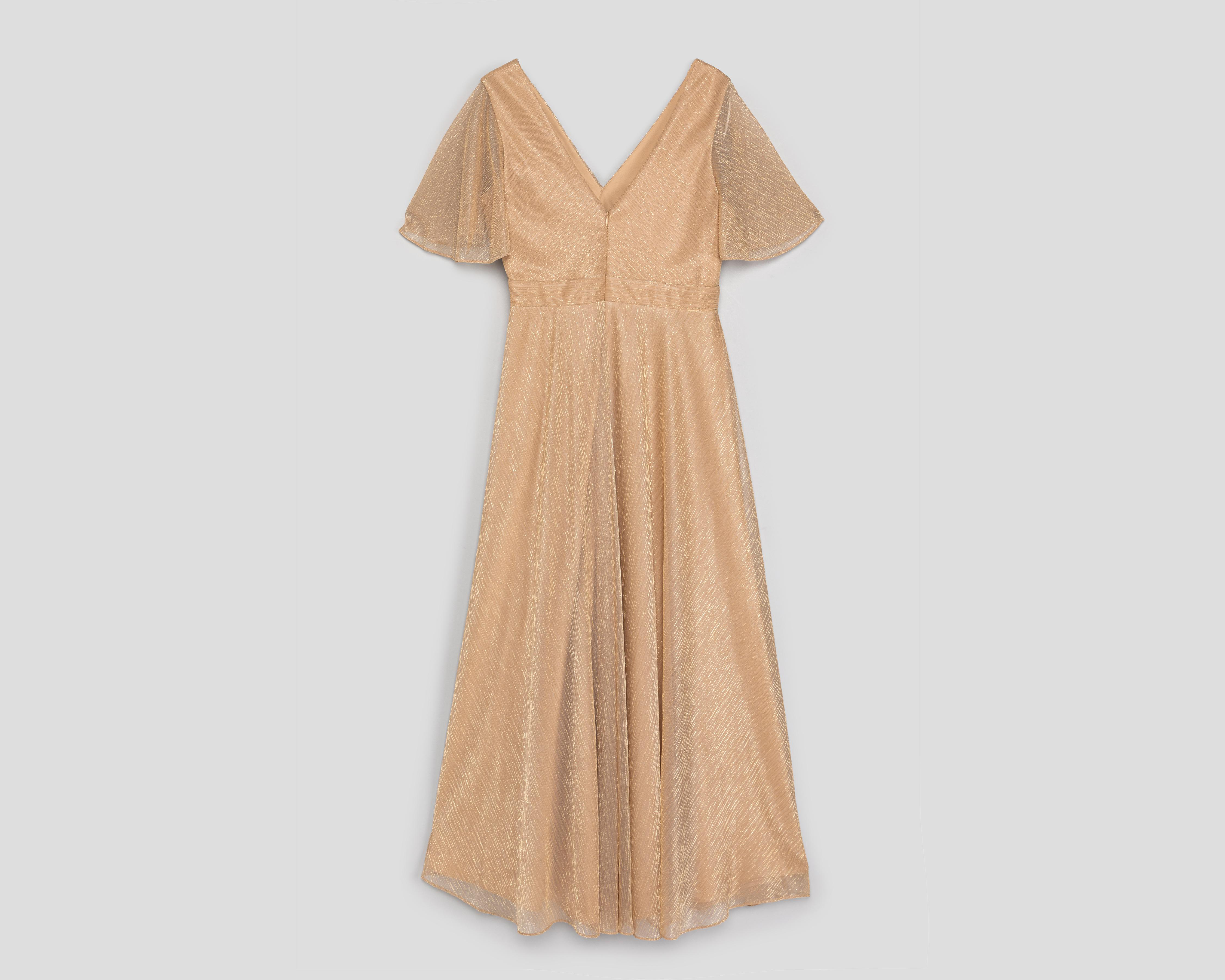 Foto 3 pulgar | Vestido de Fiesta Antonina Manga Corta con Pedrería para Mujer
