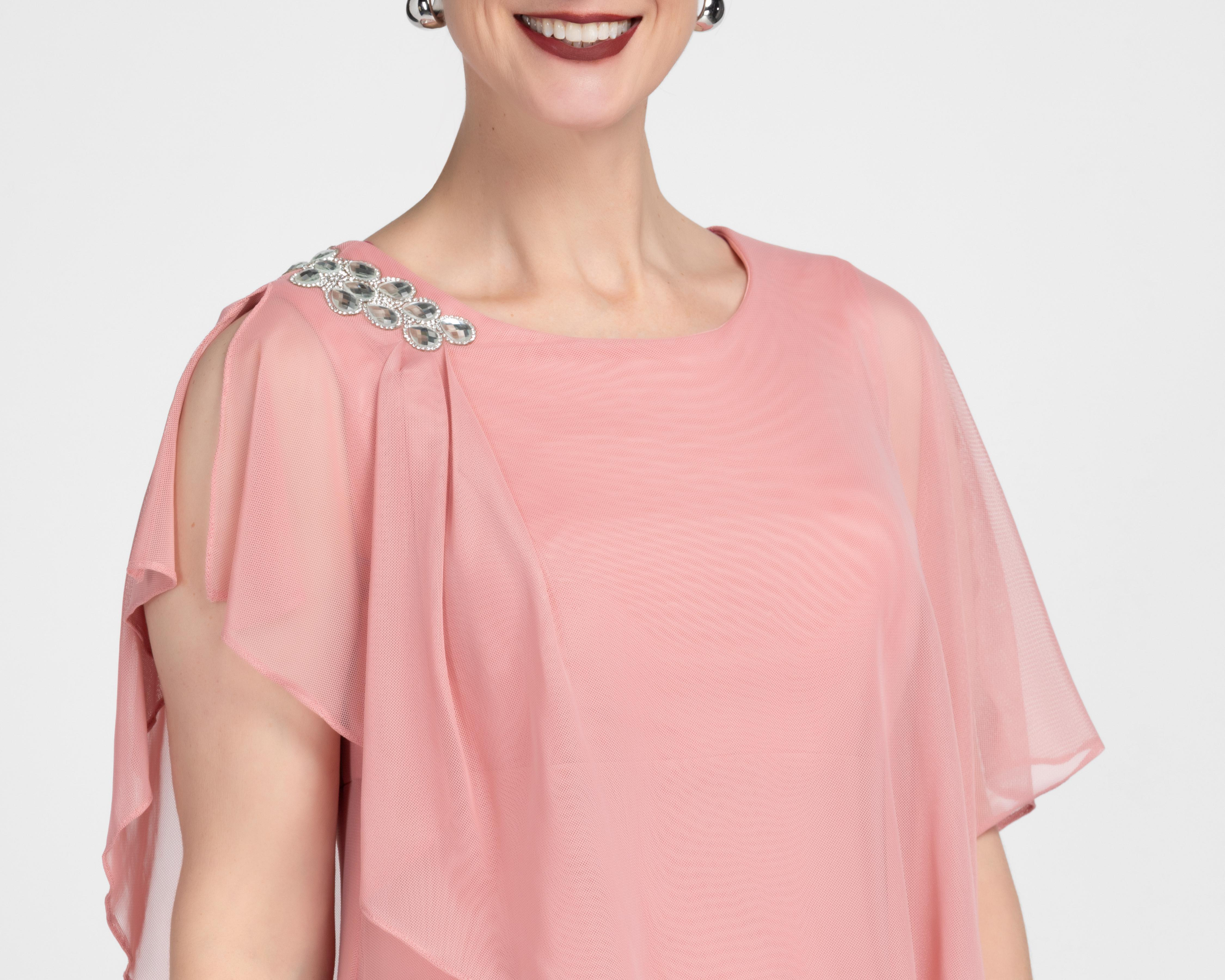 Foto 5 pulgar | Vestido de Fiesta Antonina con Pedrería para Mujer