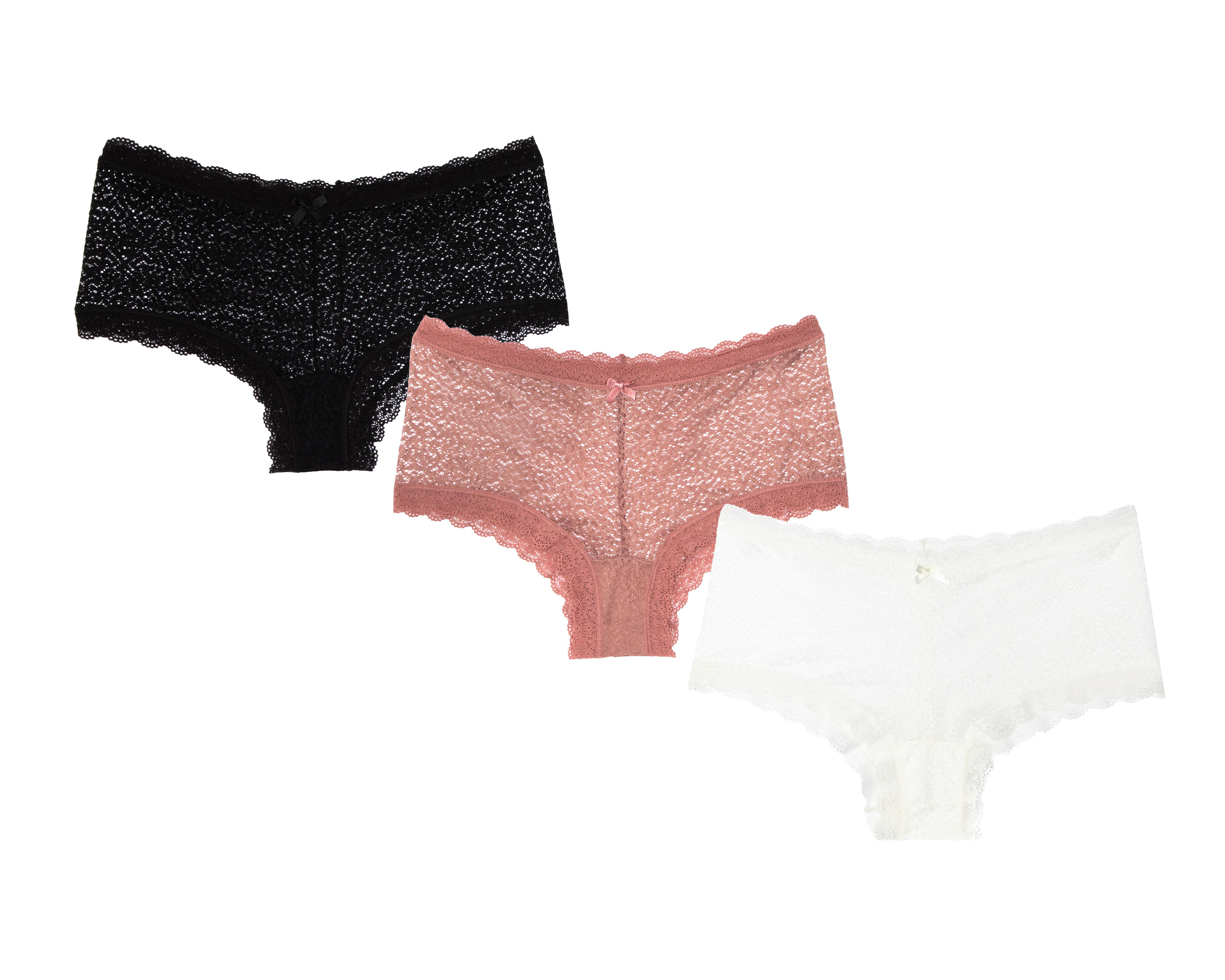 Bóxer con Encaje Frescura para Mujer 3 Piezas $119