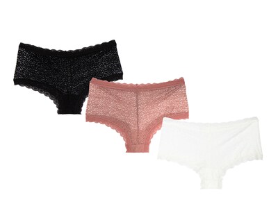 Foto 2 | Bóxer con Encaje Frescura para Mujer 3 Piezas