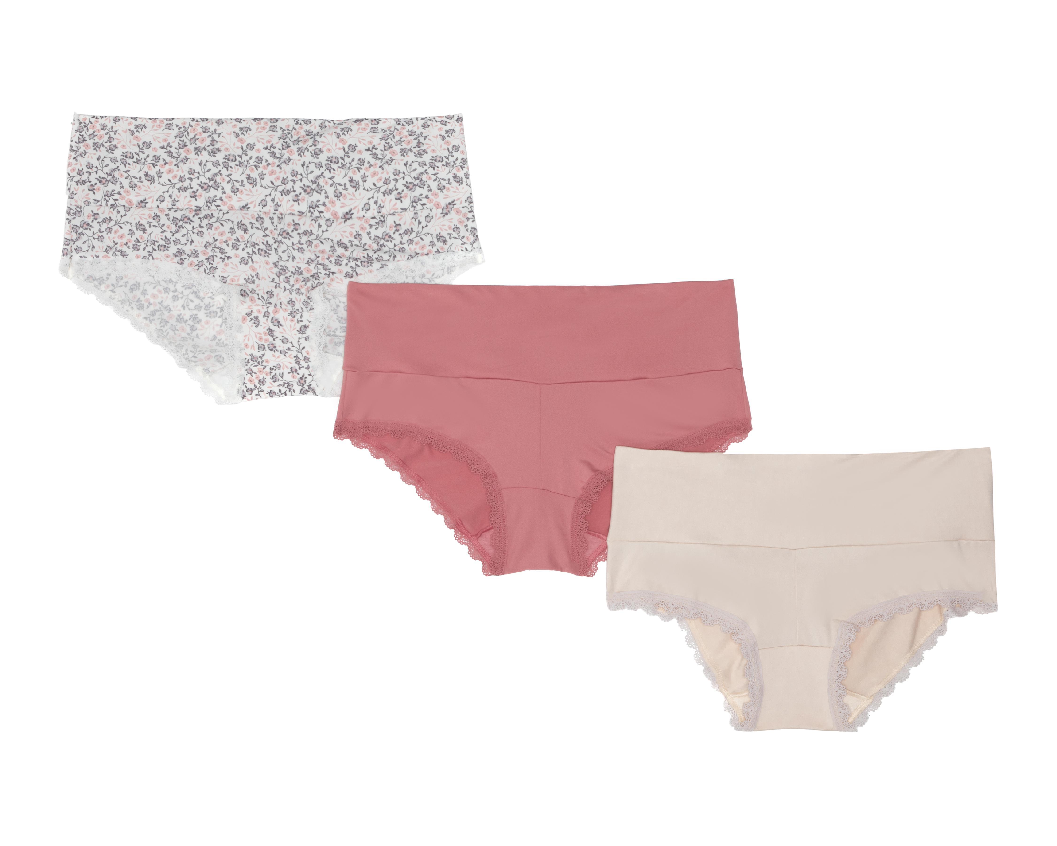 Bóxer con Encaje Frescura para Mujer 3 Piezas $65