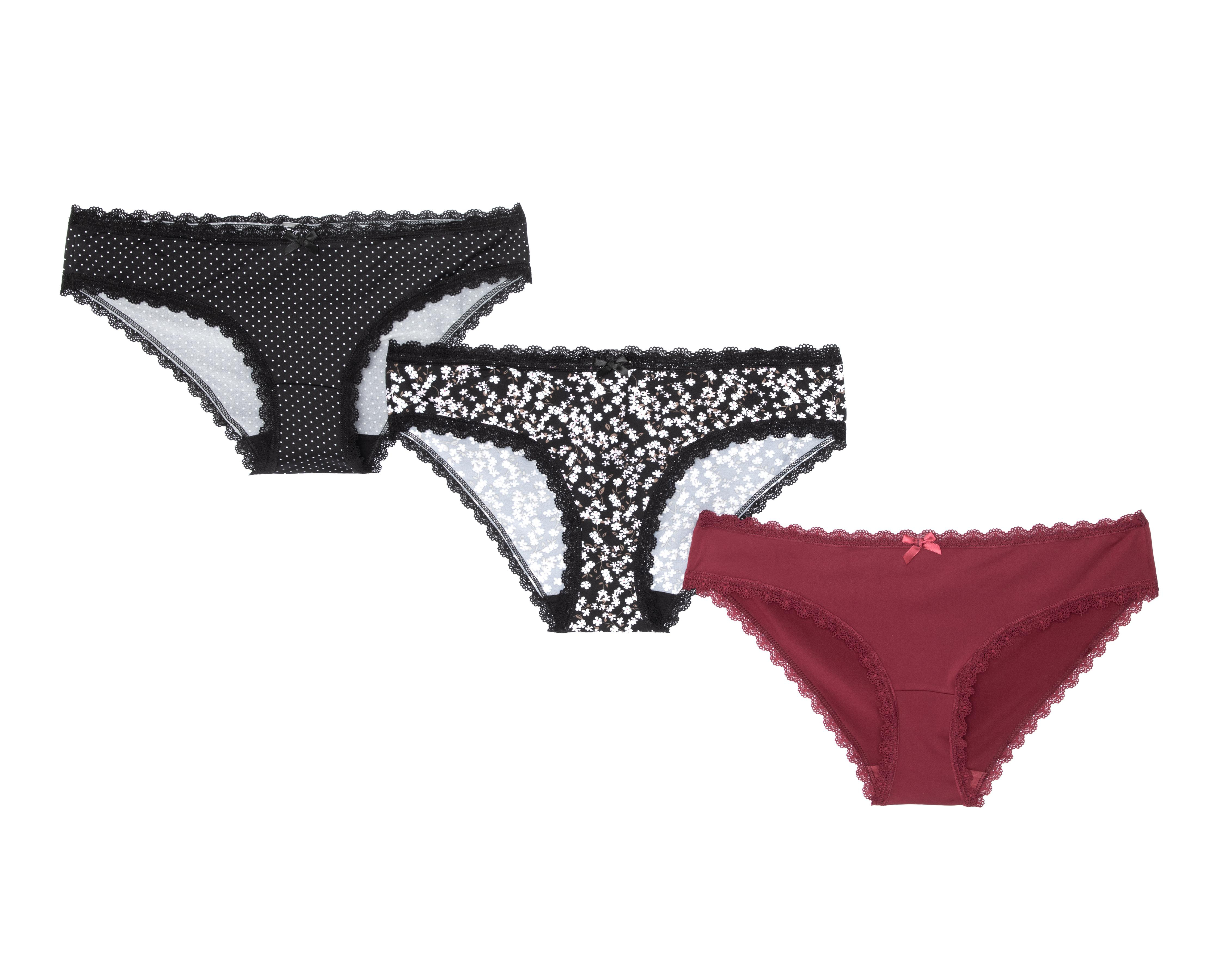 Pantaleta con Encaje Frescura para Mujer 3 Piezas $129