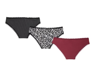 Foto 2 | Pantaleta con Encaje Frescura para Mujer 3 Piezas