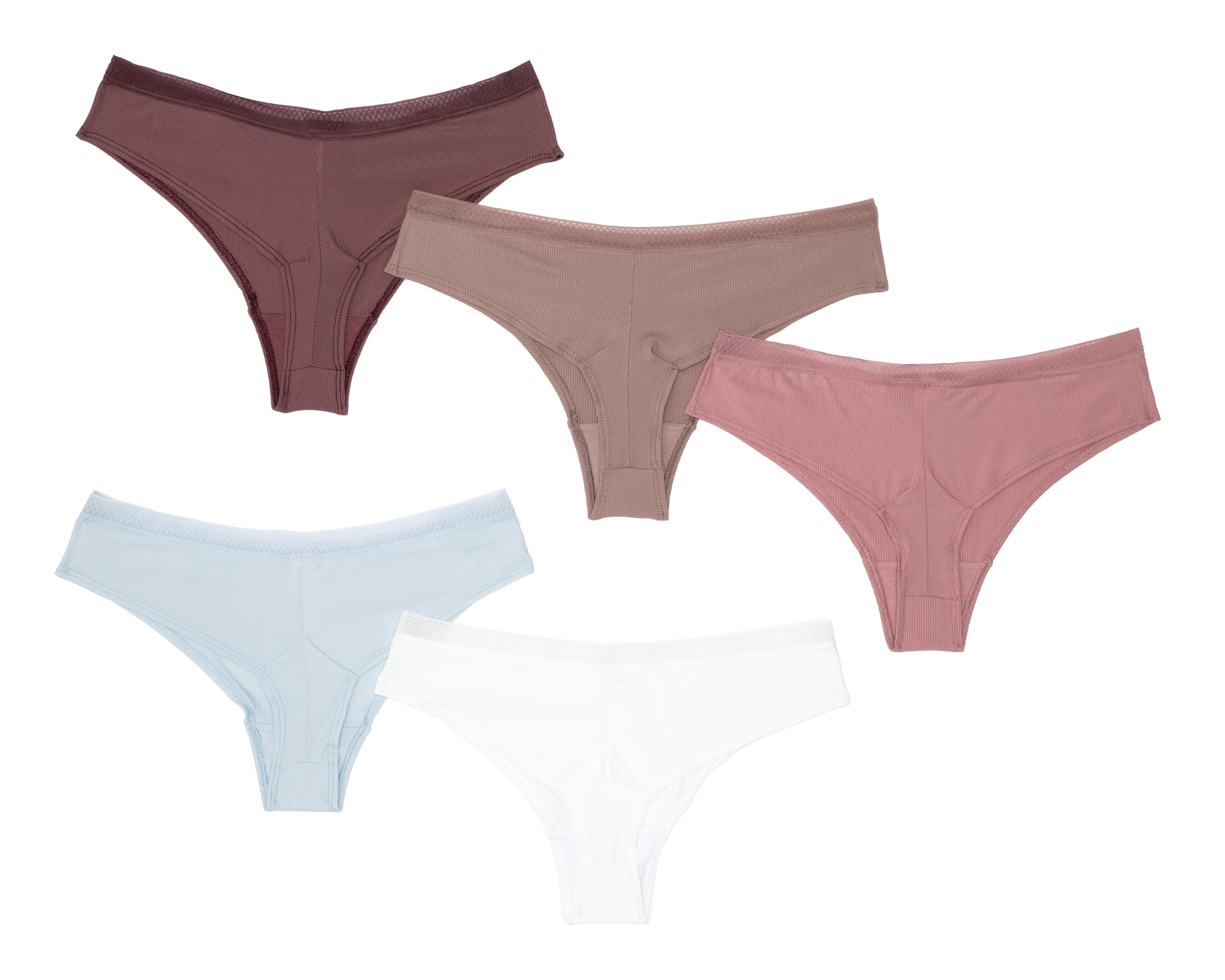 Foto 3 pulgar | Tanga con Encaje Frescura para Mujer 5 Piezas
