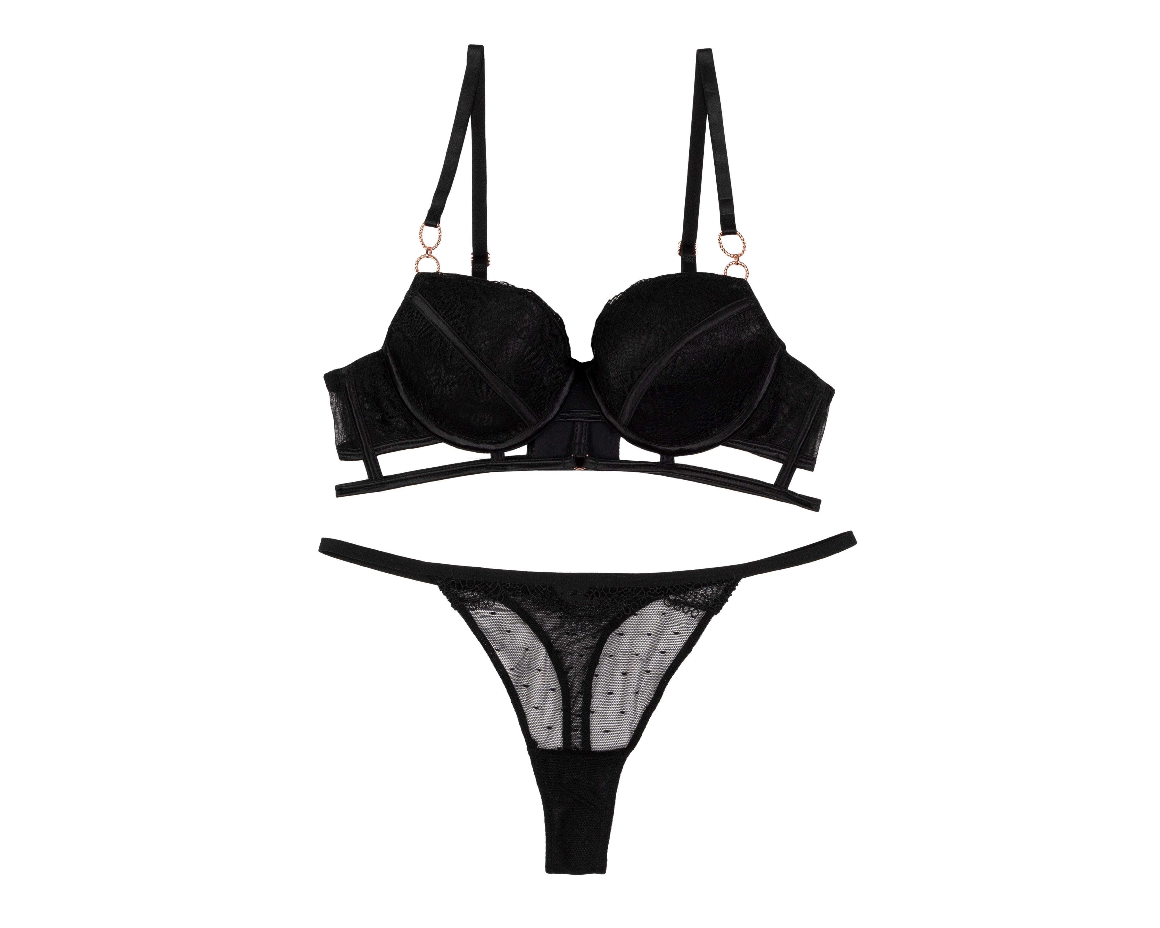 Foto 2 pulgar | Coordinado con Encaje Frescura Push Up 2 Pack