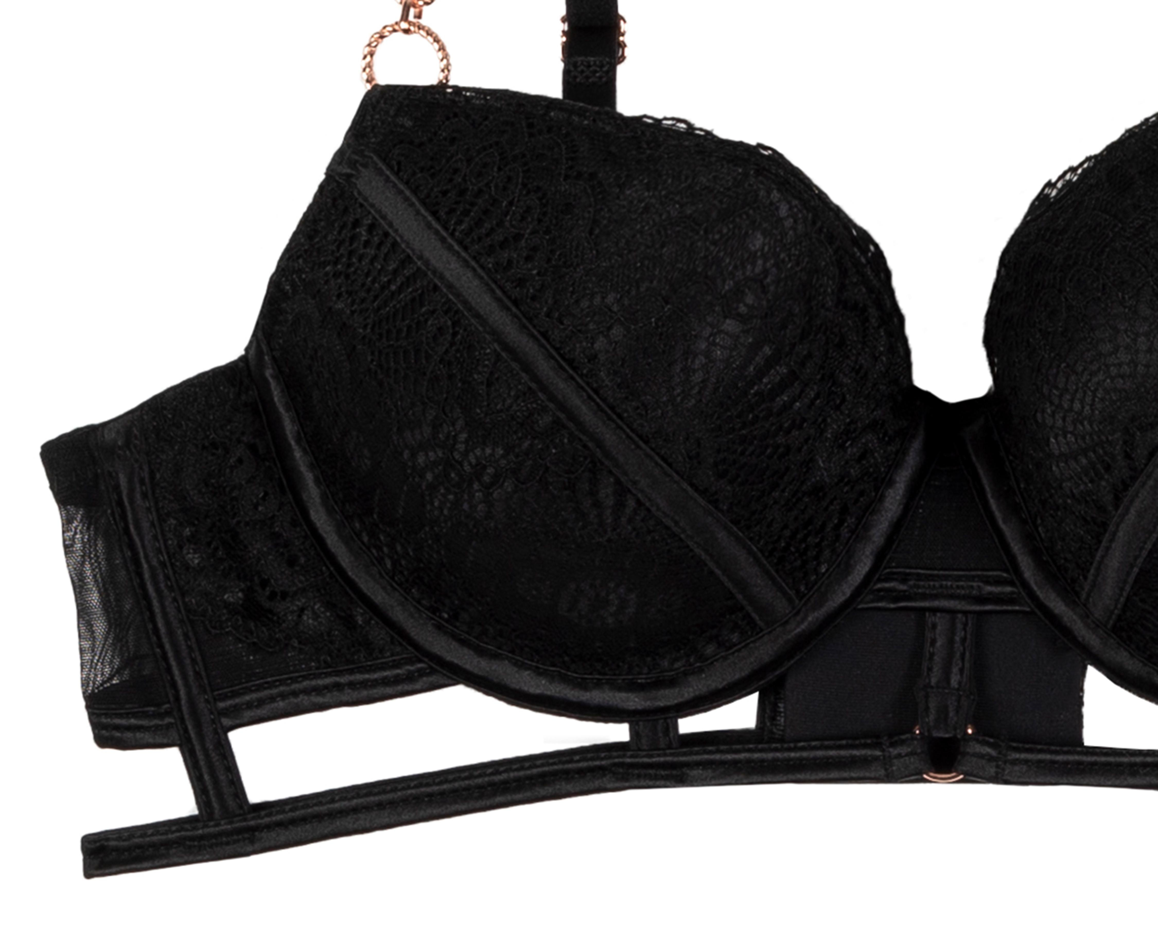 Foto 4 pulgar | Coordinado con Encaje Frescura Push Up 2 Pack