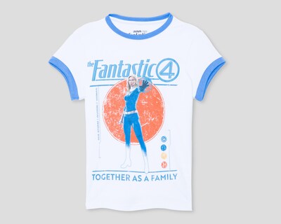 Foto 1 | Playera Estampada Los Cuatro Fantásticos para Mujer