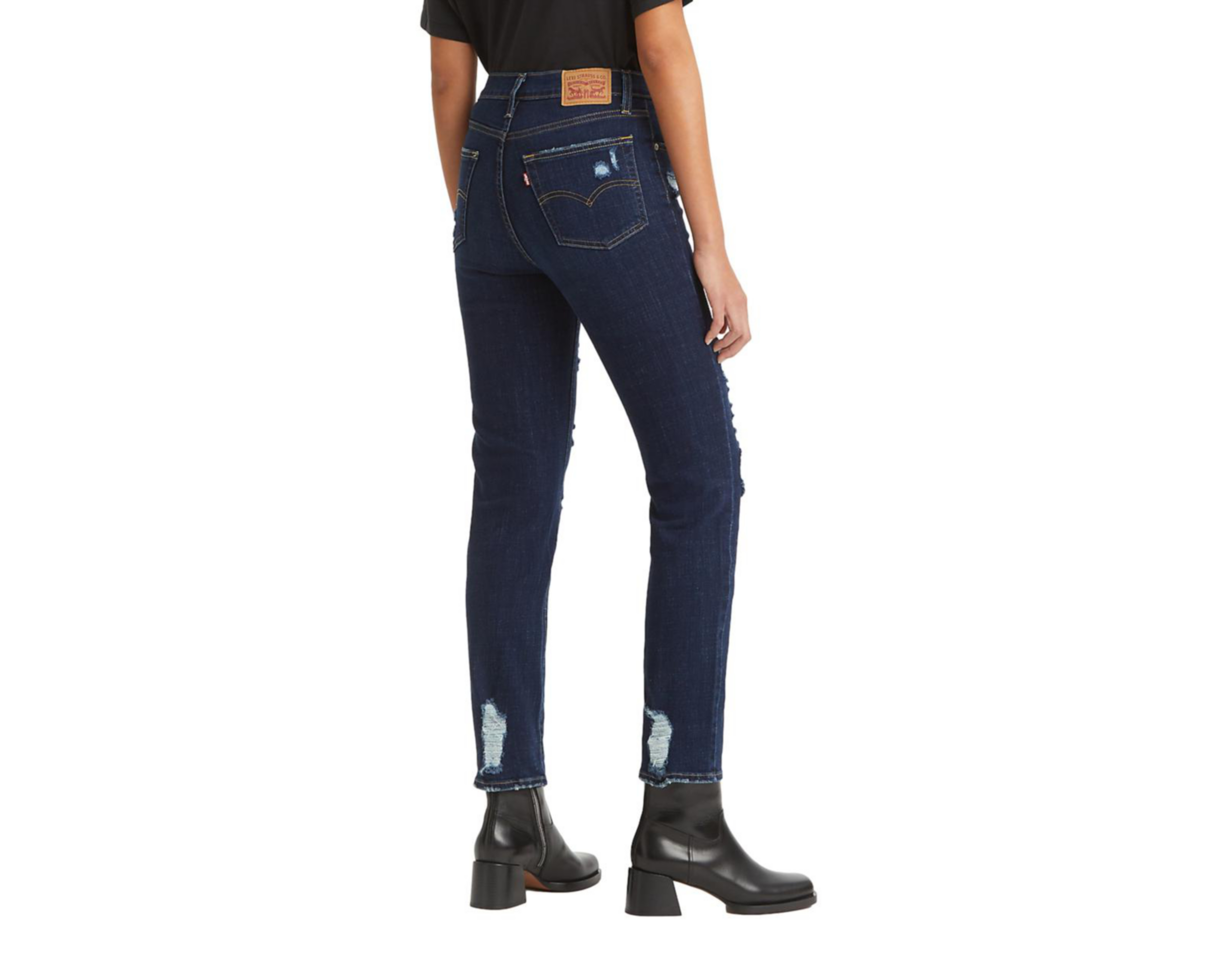 Foto 4 pulgar | Jeans Straight Levi's 724 High-Rise para Mujer